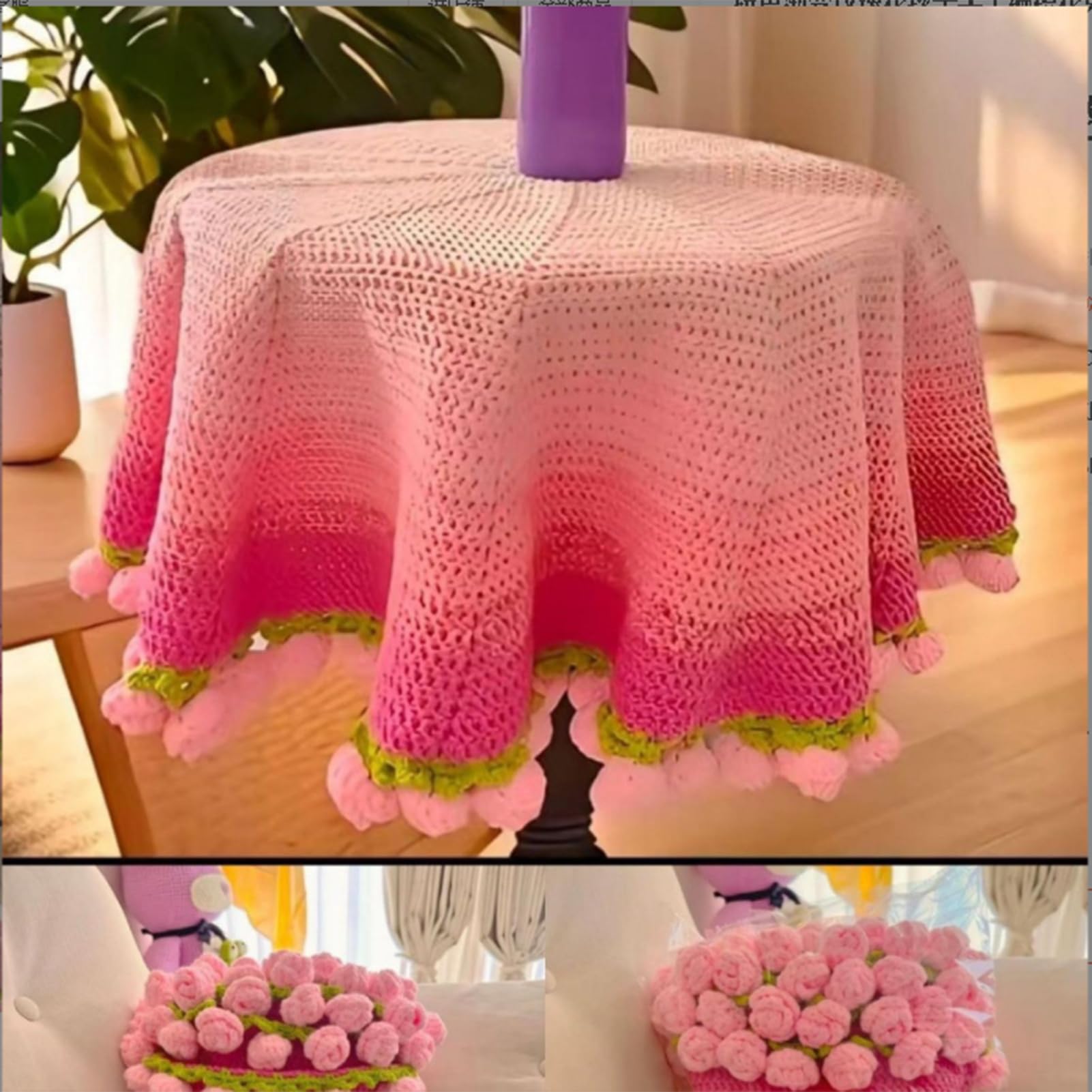 Kit de Manta Crochet Completo Fácil De Aprender