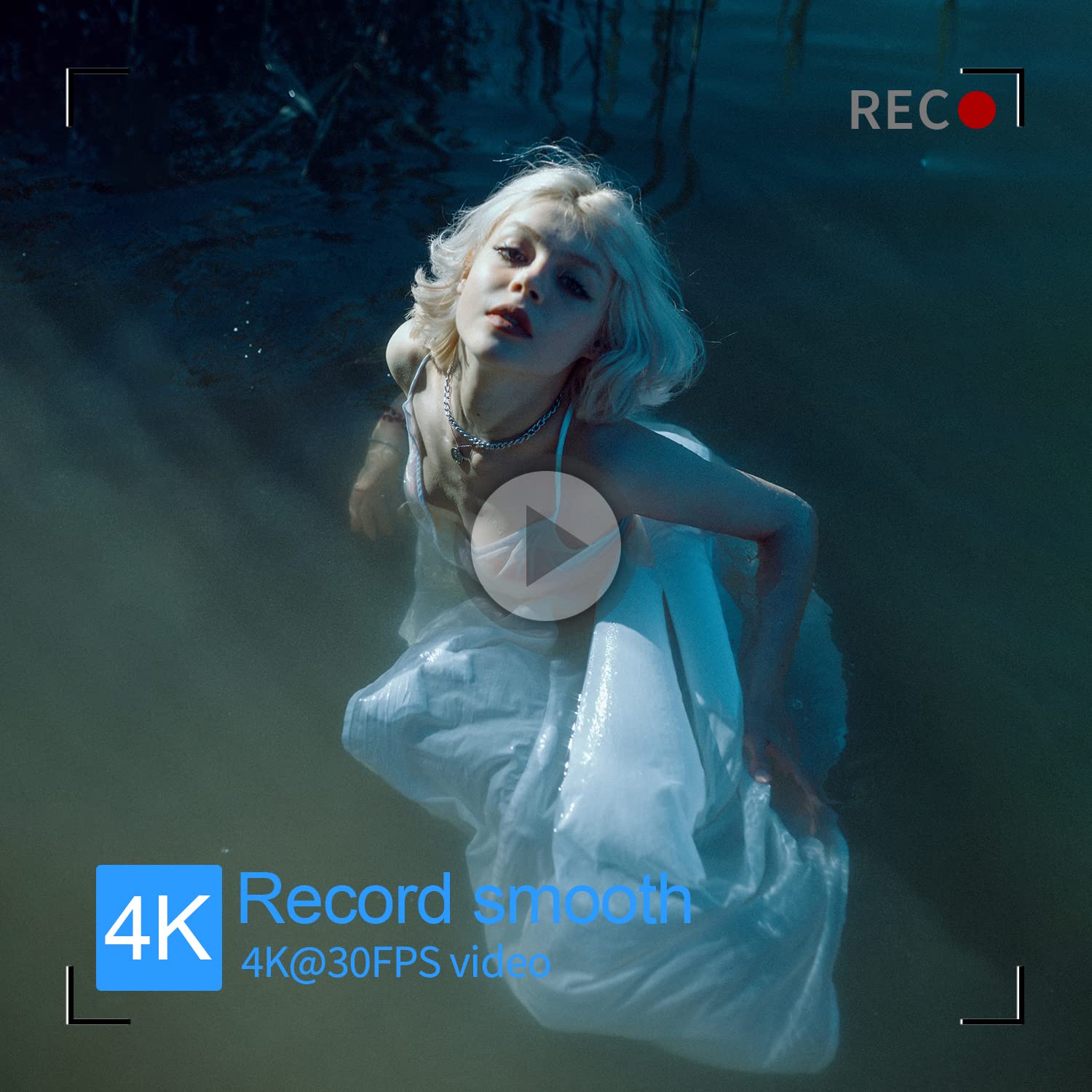 4K Digital Camera for Photography VJIANGER 48MP Vlogging Camera for YouTube with 3.0’’ 180° Flip Screen, WiFi, 16X Digital Zoom, Wide Angle & Macro Lens, 2 Batteries, 32GB Micro SD Card(W02-Blue30) image_3