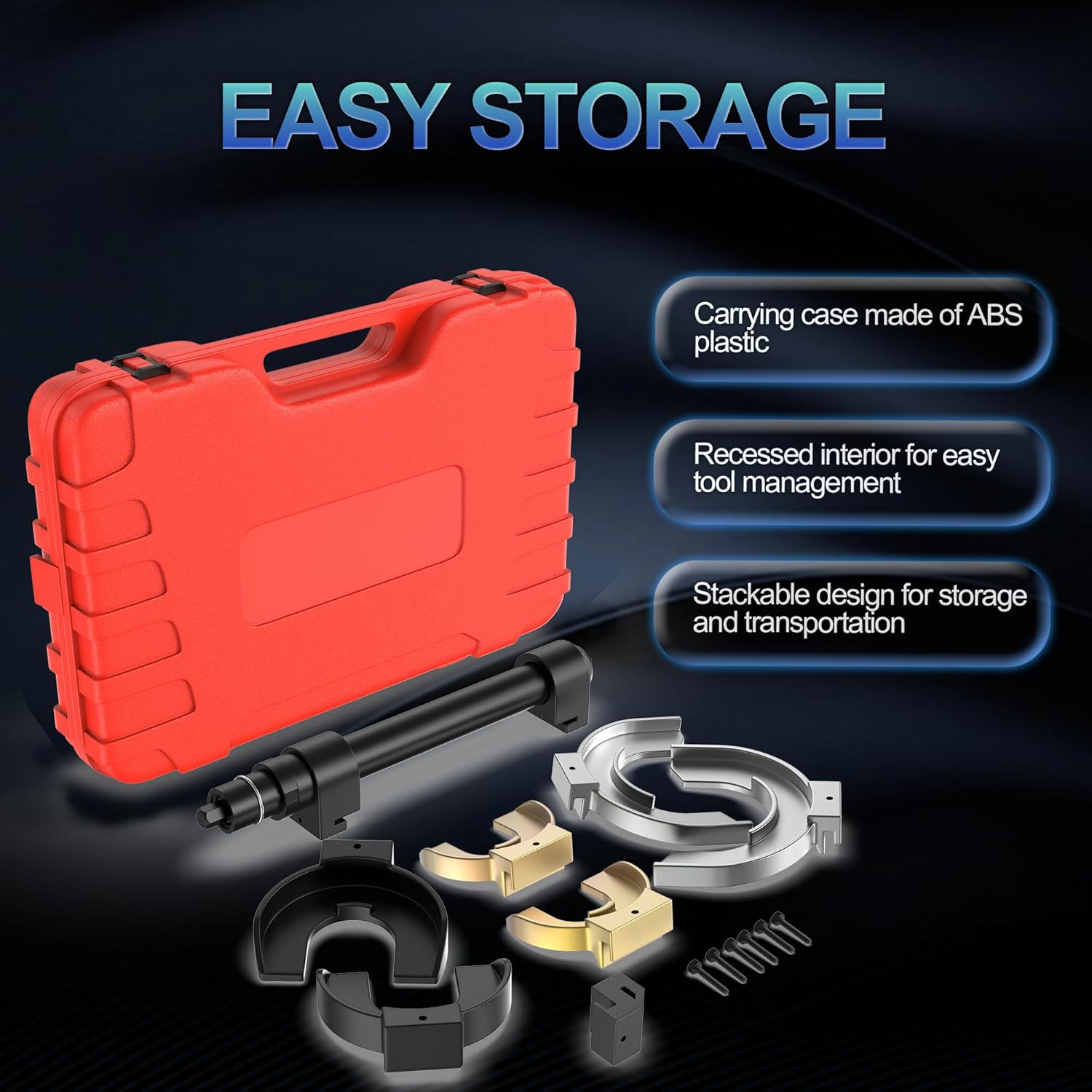 Macpherson Strut Spring Compressor Interchangeable Fork Strut Coil Extractor Dump Universal Tool Set