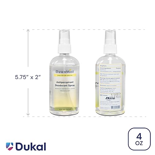 Miniatura 2 de Dukal Desodorante antitranspirante Dawn Mist, 4 onzas, spray de bomba (paquete de 48) - PSD40