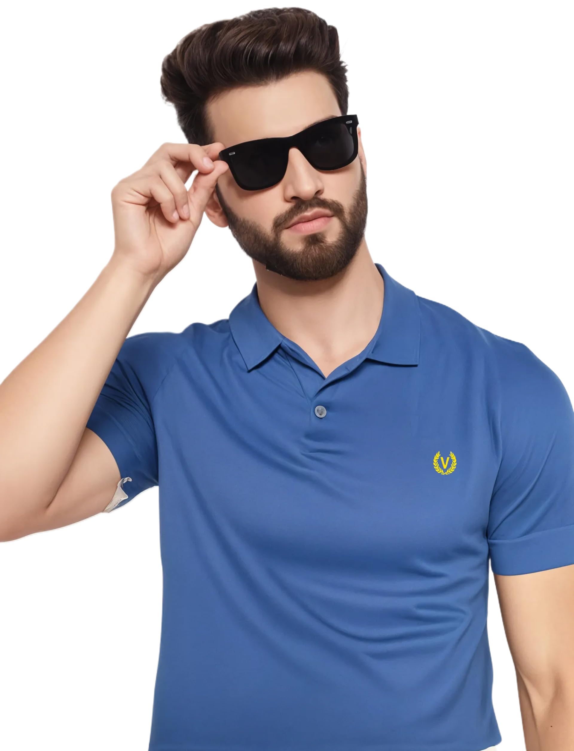mack jonney Men’s Solid Premium Pique Cotton Polo T Shirt | Polo Tshirts | Half Sleeves | Solid-Regular Fit-picture-19