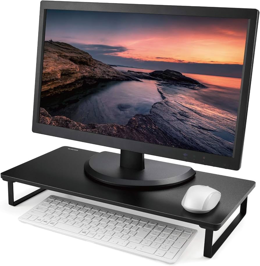 Amazon.co.jp: エレコム モニター台 ~27インチディスプレイ 工具不要の