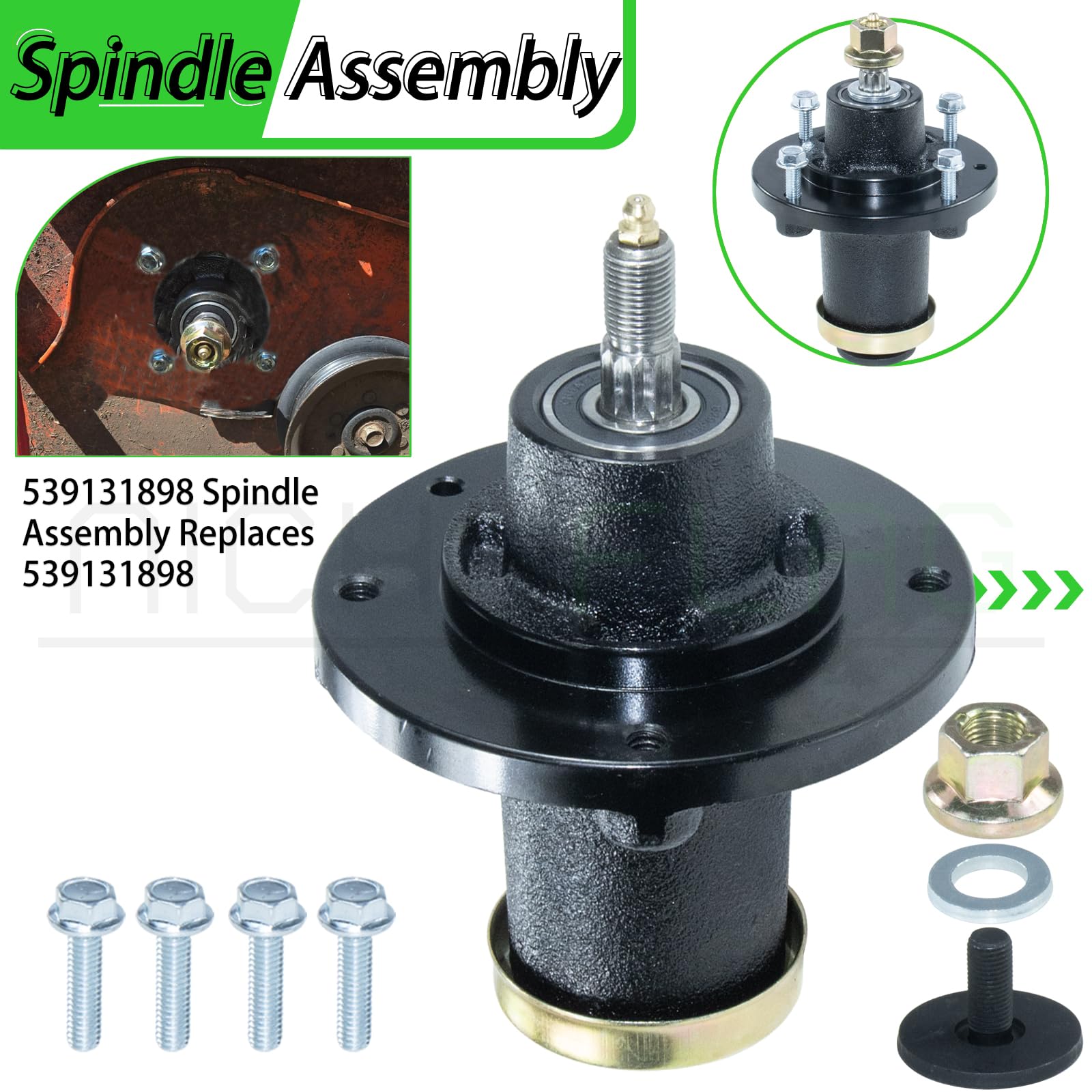 Amazon.com: NICHEFLAG 539131898 Spindle Assembly Pre-Greased