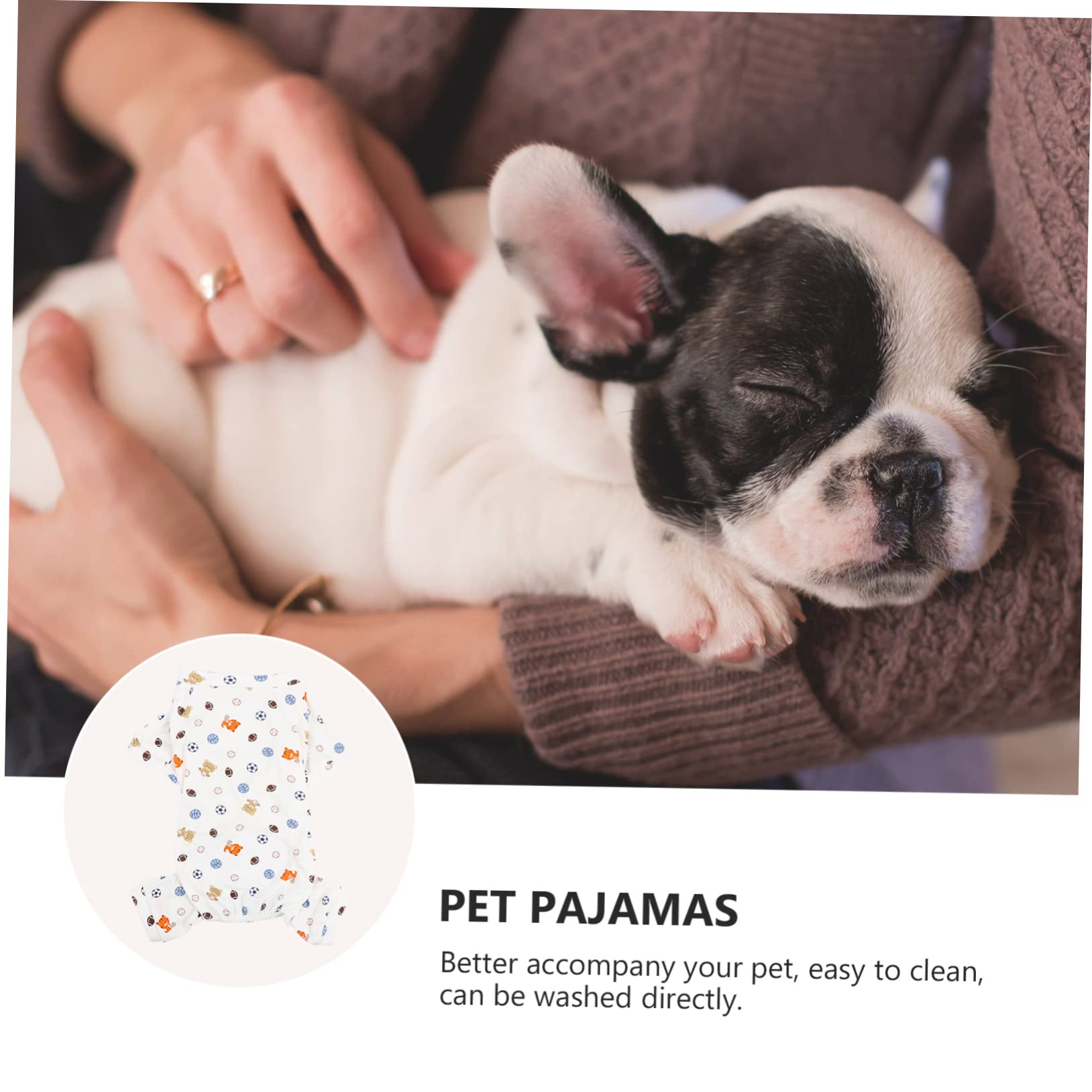 POPETPOP 3pezzi Pigiama Per Cani Traspirante Con Design Cartone Animato Abbigliamento Per Animali Domestici Per Feste Natalizie e Foto Di Famiglia