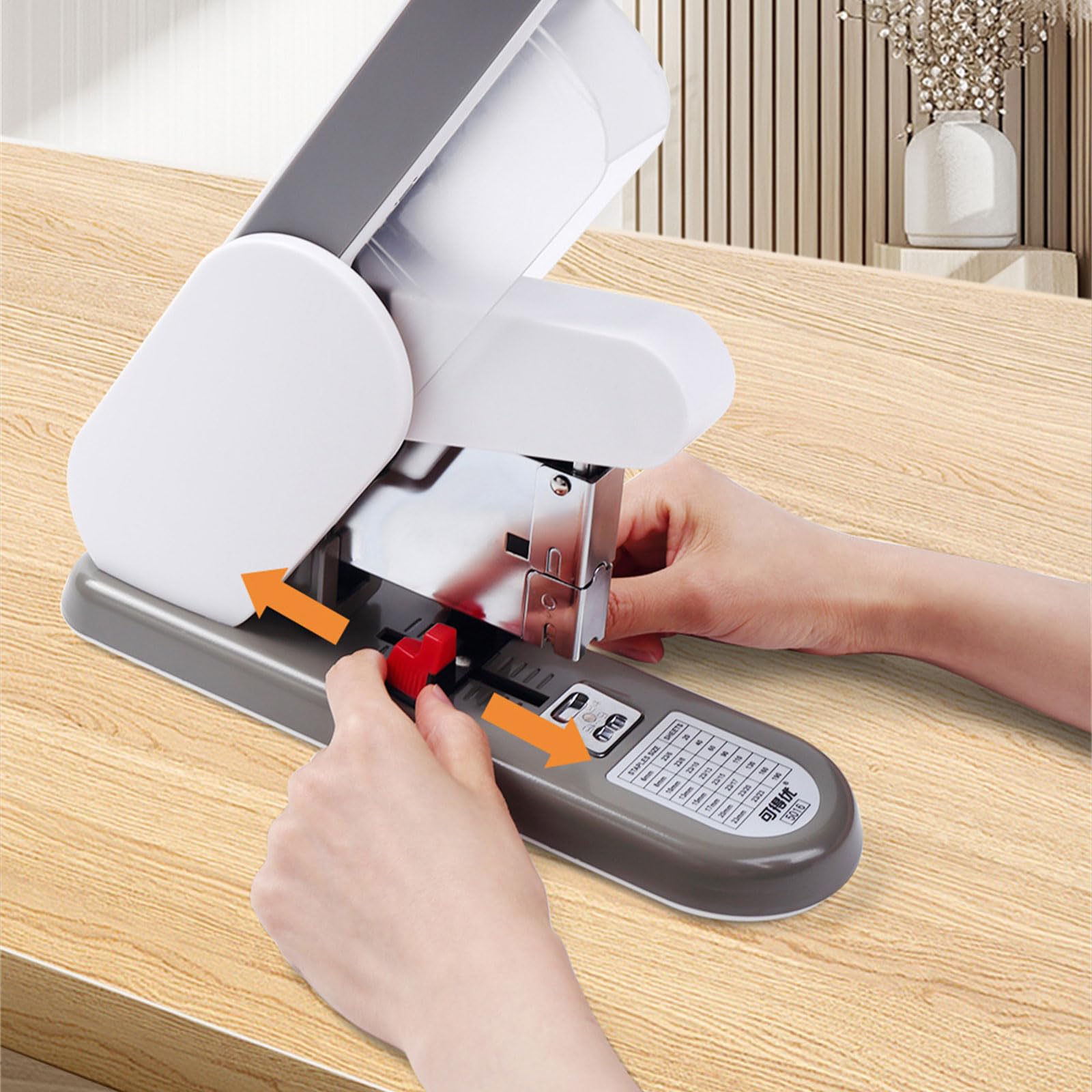 Robuster Hefter, 130 Blatt Kapazität, ergonomischer, arbeitssparender Hefter für den Bürotisch, für Broschüren, Broschüren, hohe Beanspruchung