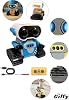 Giffy/Oyuncak Uzaktan Kumandalı El Sensörlü Akıllı WALL-E Robot Dahili Şarjlı Işıklı Sesli FULL Fonksiyonlu El Hareketlerini Algılayabilen Farklı Işık Kombinasyonlu Akıllı RC Robot (MAVİ)