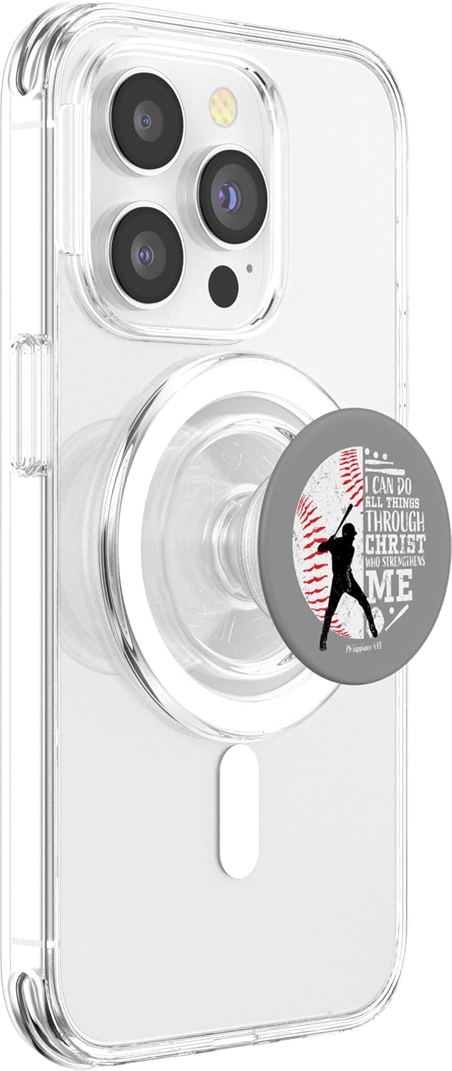 Baseball Gifts Teen Boys Kids Girls Christian Bible Verses PopSockets MagSafe PopGrip for iPhone