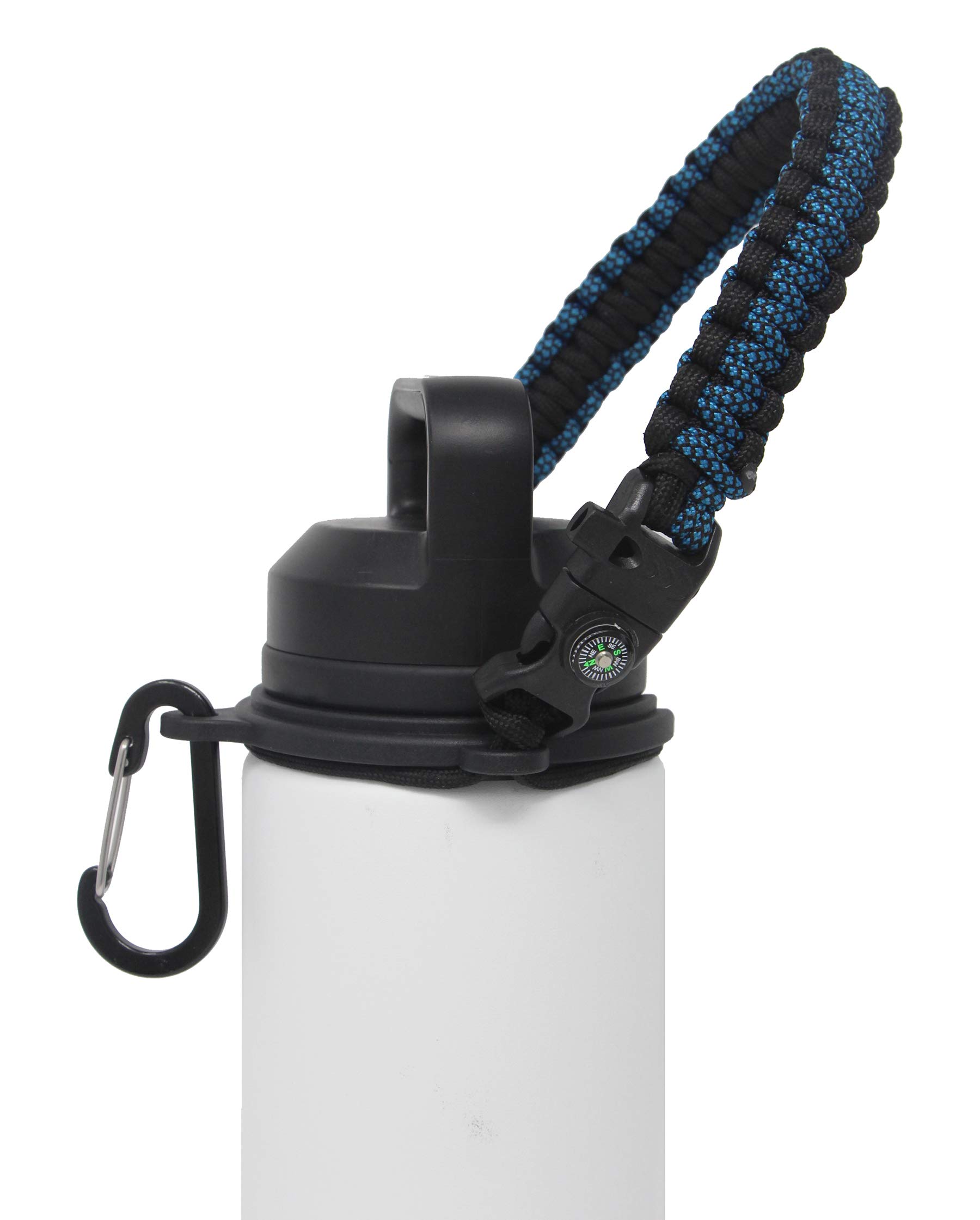 One MissionX Paracord Handle for YETI Rambler 46oz 36oz 26oz 64oz 18oz 12oz Water Bottles, Durable Carrier Strap - Holder