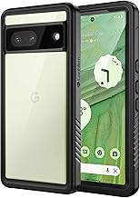 Lanhiem Google Pixel 7 Waterproof Case, [IP68 Waterproof & Shockproof] 360 Full Protection Double Reinforced Waterproof Case Anti-Snow Unbreakable Case for Google 7, Black