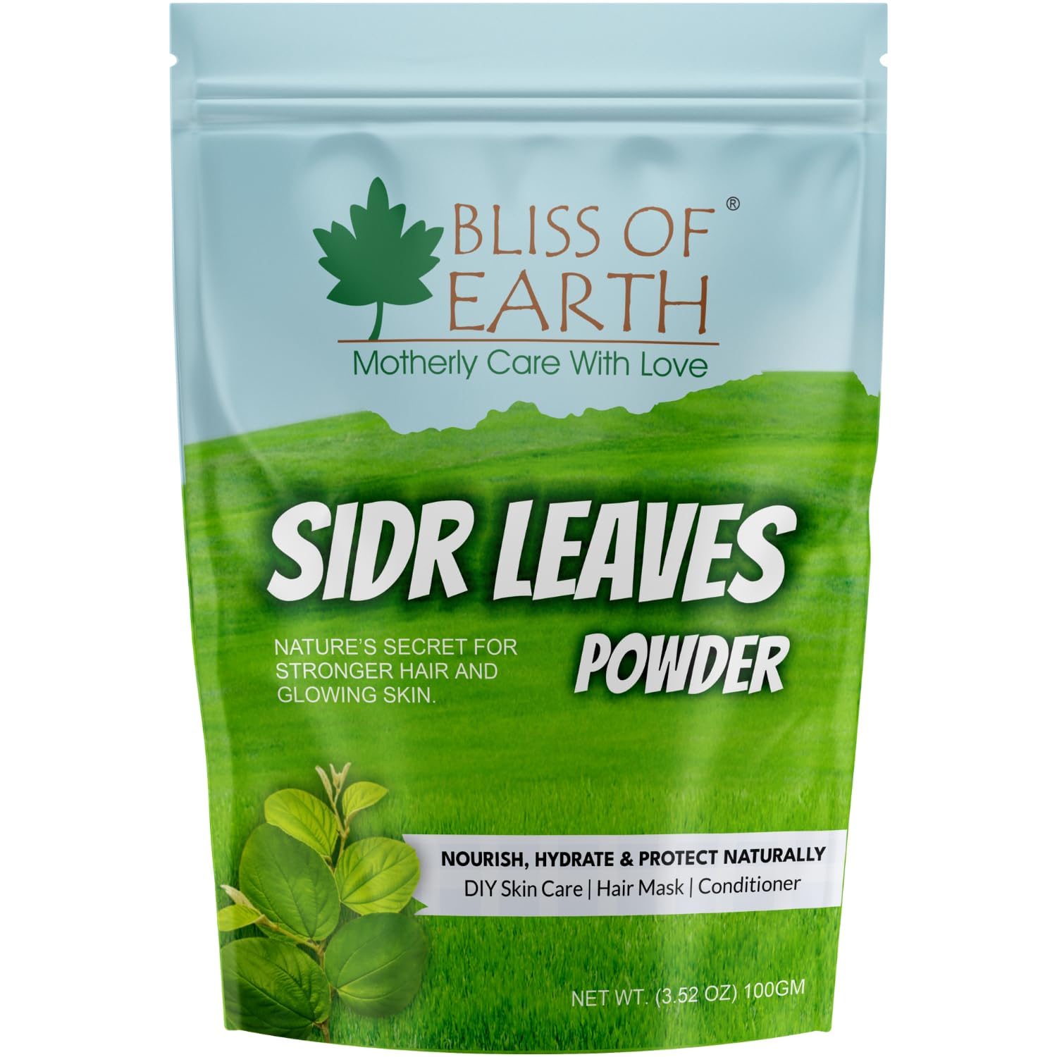Bliss of Earth Sidr Powder for Hair,100gm, Handpicked Sidr leaves, Pure Beri Leaves Powder For Hair & Skin