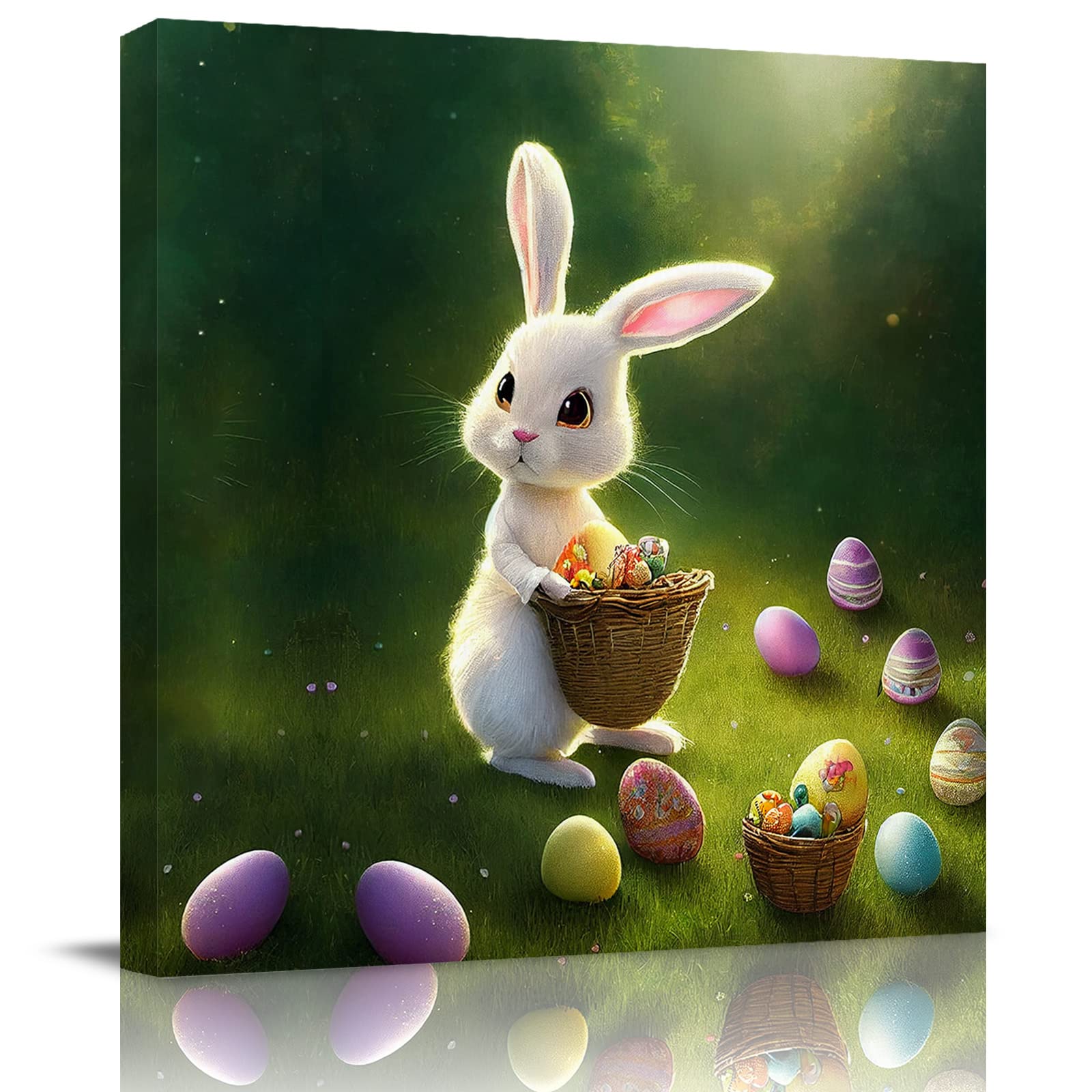 Easter Egg Painting On Canvas