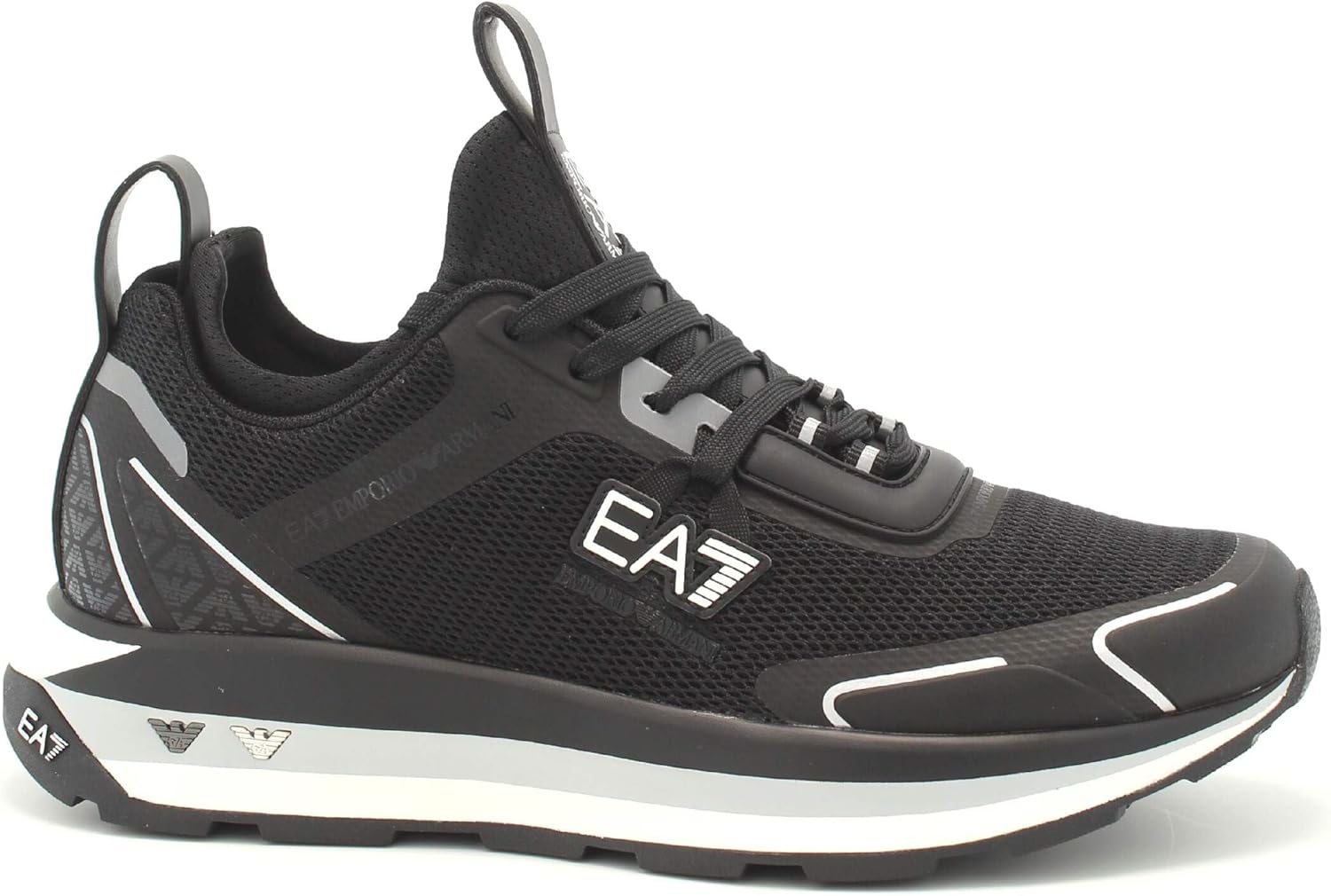 EA7 Mens Hi Rise Logo Running Style Sneakers Black Bangladesh Ubuy