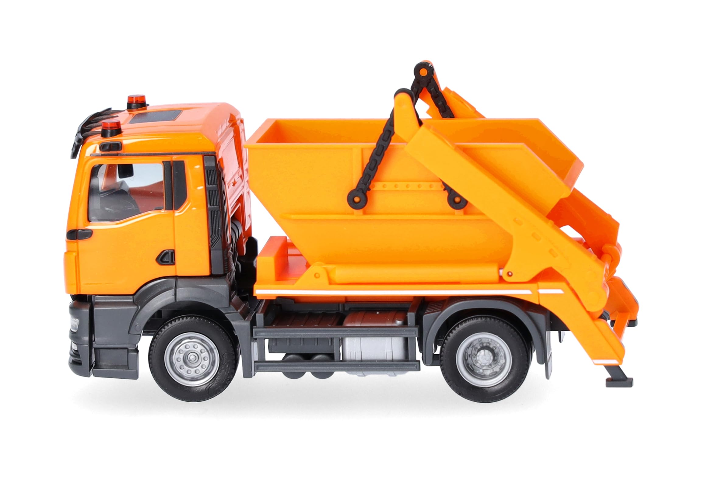 Herpa truck model MAN TGS NN skip loader AK12, on a scale of 1:87, plastic miniature, made in Germany, model building - Image 4