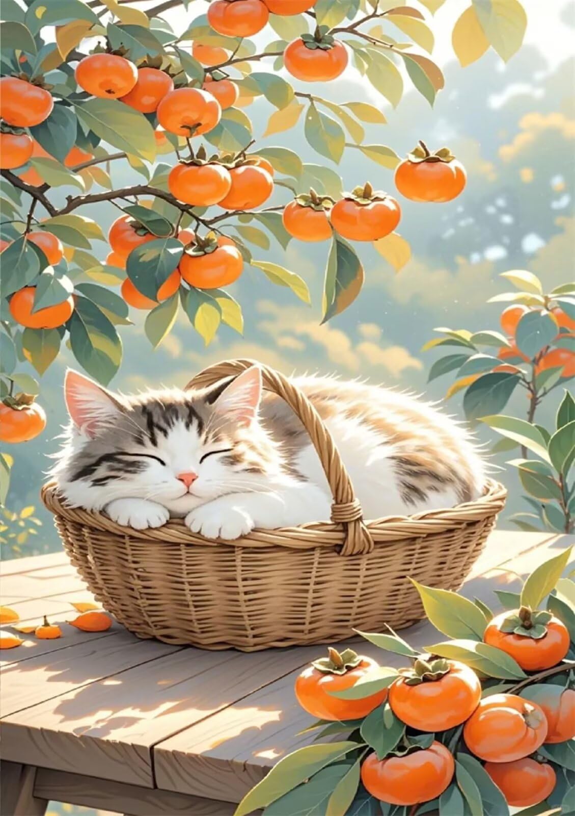 Puzzle 1200 Pezzi Gatto Frutta Puzzle per Adulti, Difficile e Sfidante con Poster Idea Regalo per Appassionati Puzzle Classici