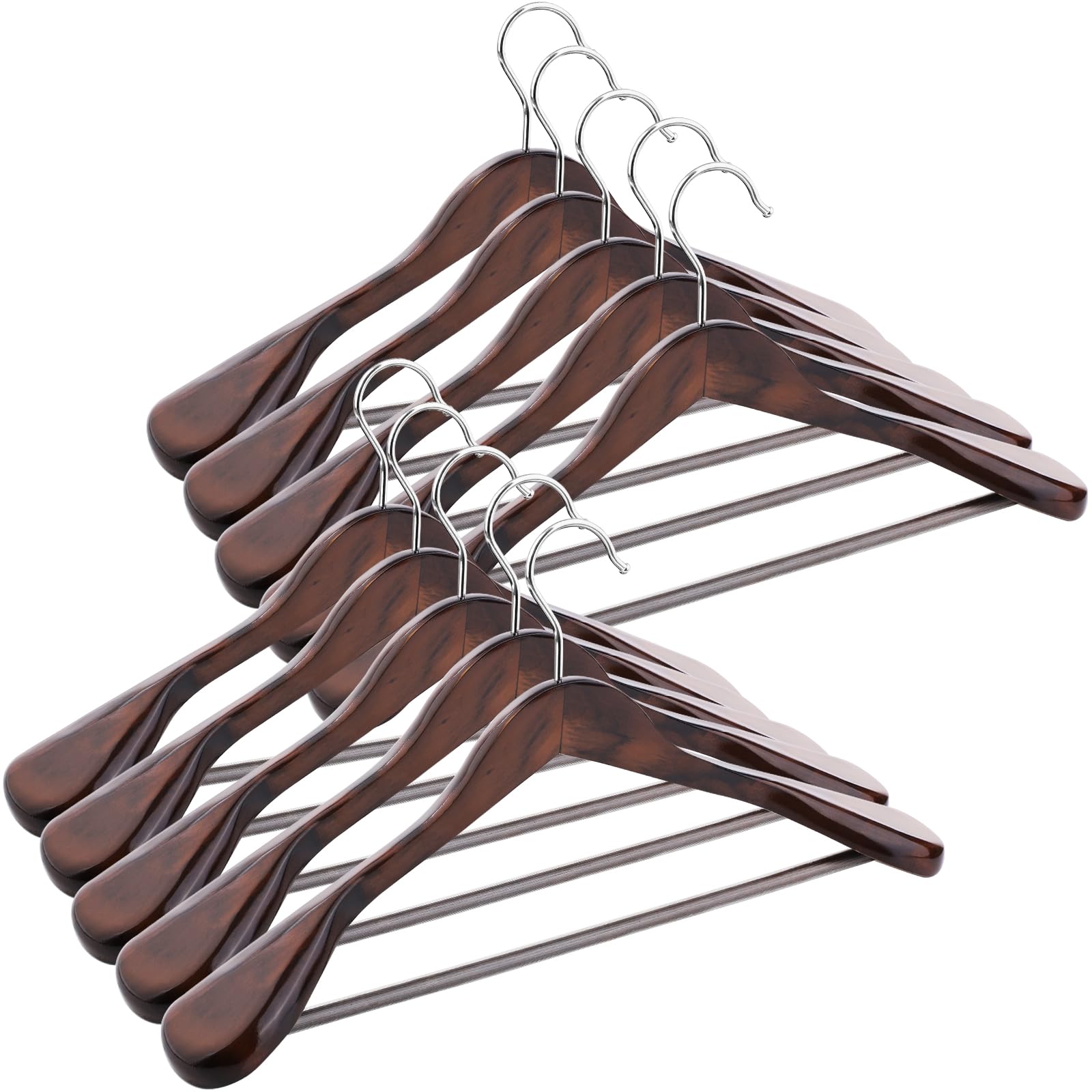 ABHENG Solid Wood Suit Hangers