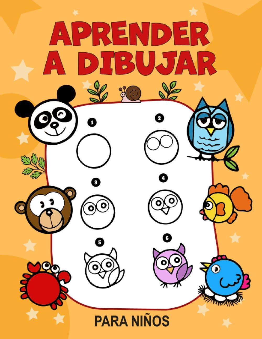 Aprender a dibujar para niños: Libro de actividades en color para niños. ¡A partir de 4 años! Dibujos de animales muy sencillos para reproducir. (