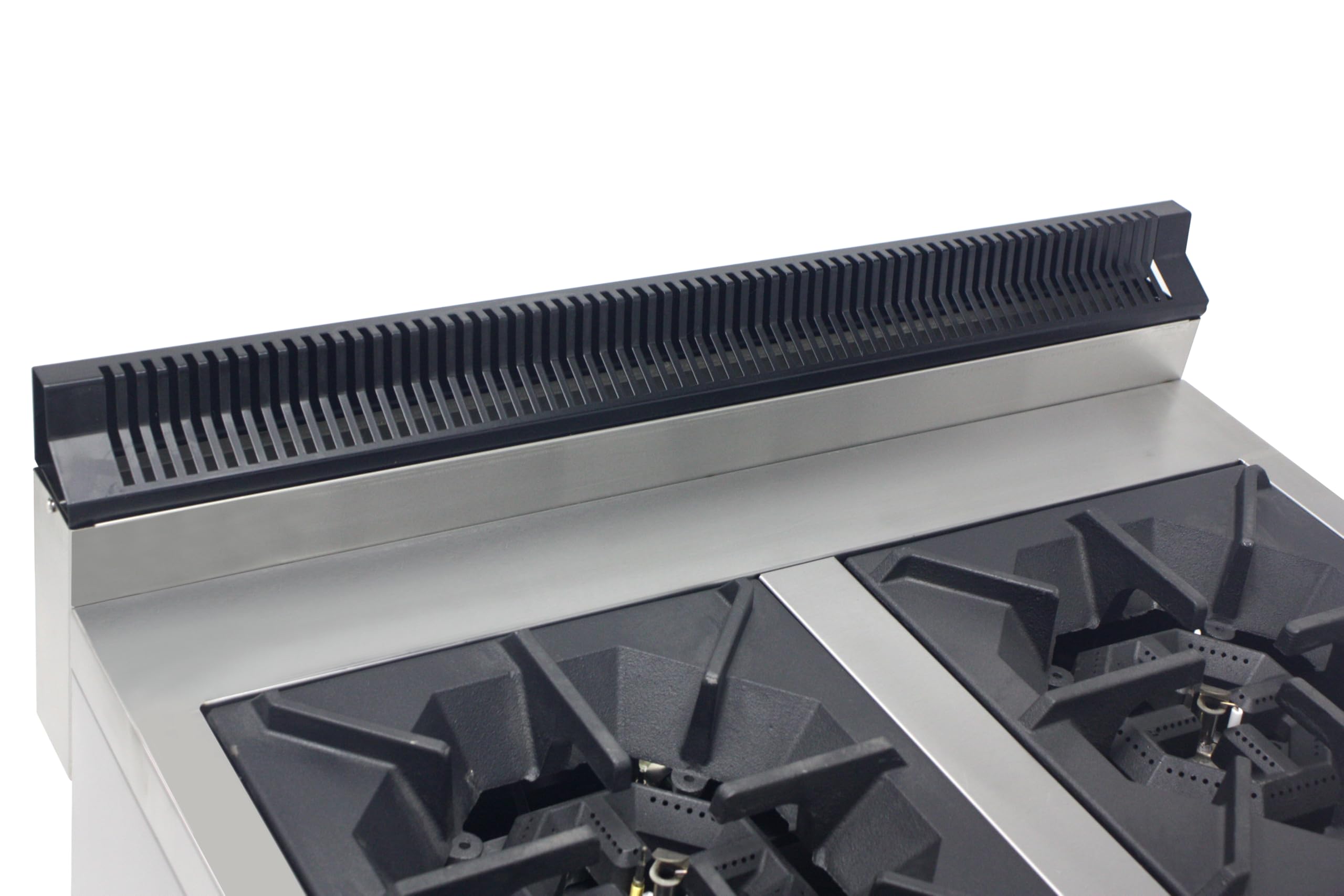 Cocina Industrial de Sobremesa a Gas 2 y 4 Fuegos en Acero Inoxidable, Alta Potencia, Llama Piloto, Termopar y Parrillas Reforzadas, Ideal Hosteleria y profesionales (2 Fuegos - 720 x 475 x 420 mm)