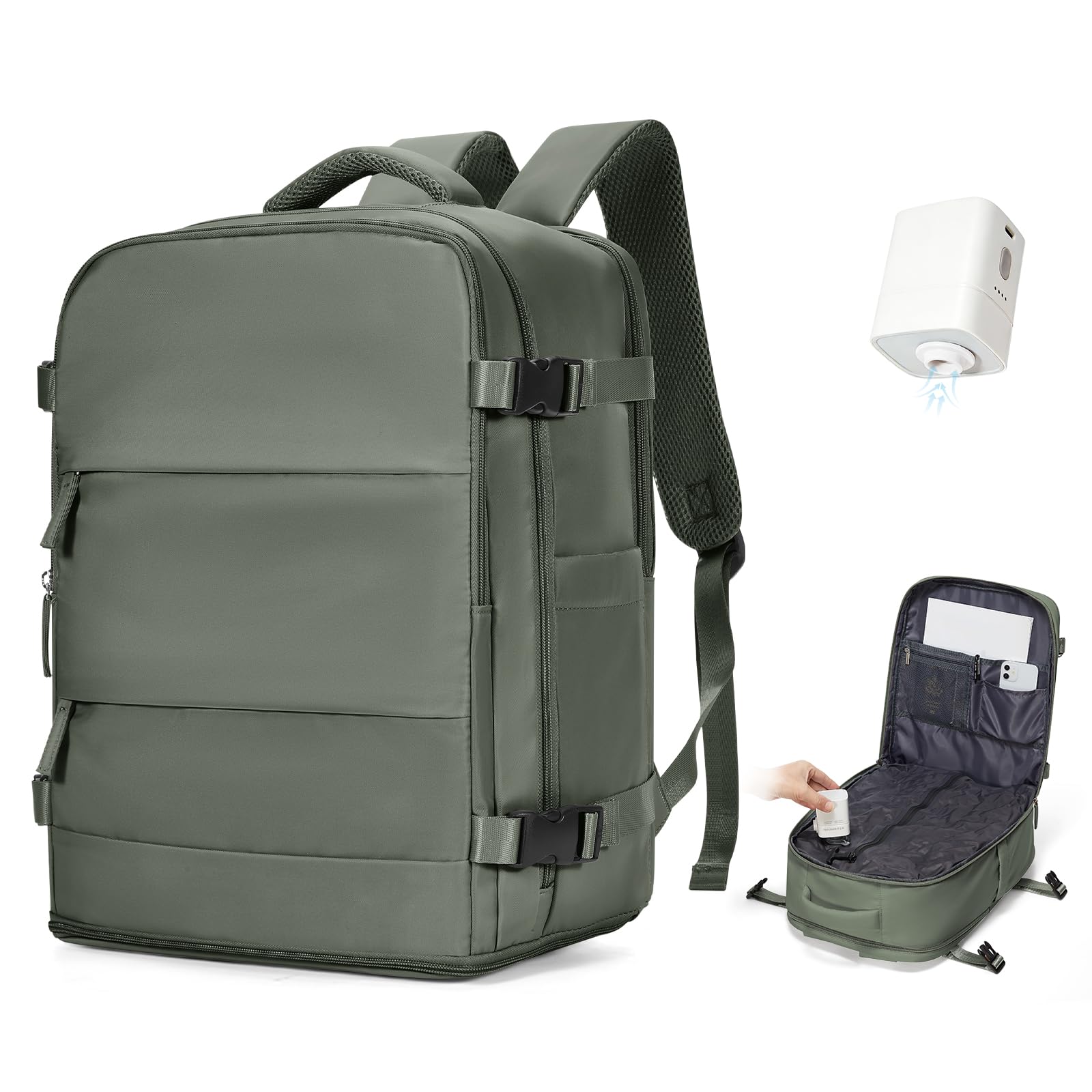 SZSYCN Mochila Viaje Cabina Avion 40x30x20 Ryanair Wizzair Maletas de Viaje Mujer Mochilas Viaje 40×20×25 Ryanair para Mujer Equipaje de Mano 45x36x20 Easyjet Maletas para Portatil Hombre — view 34