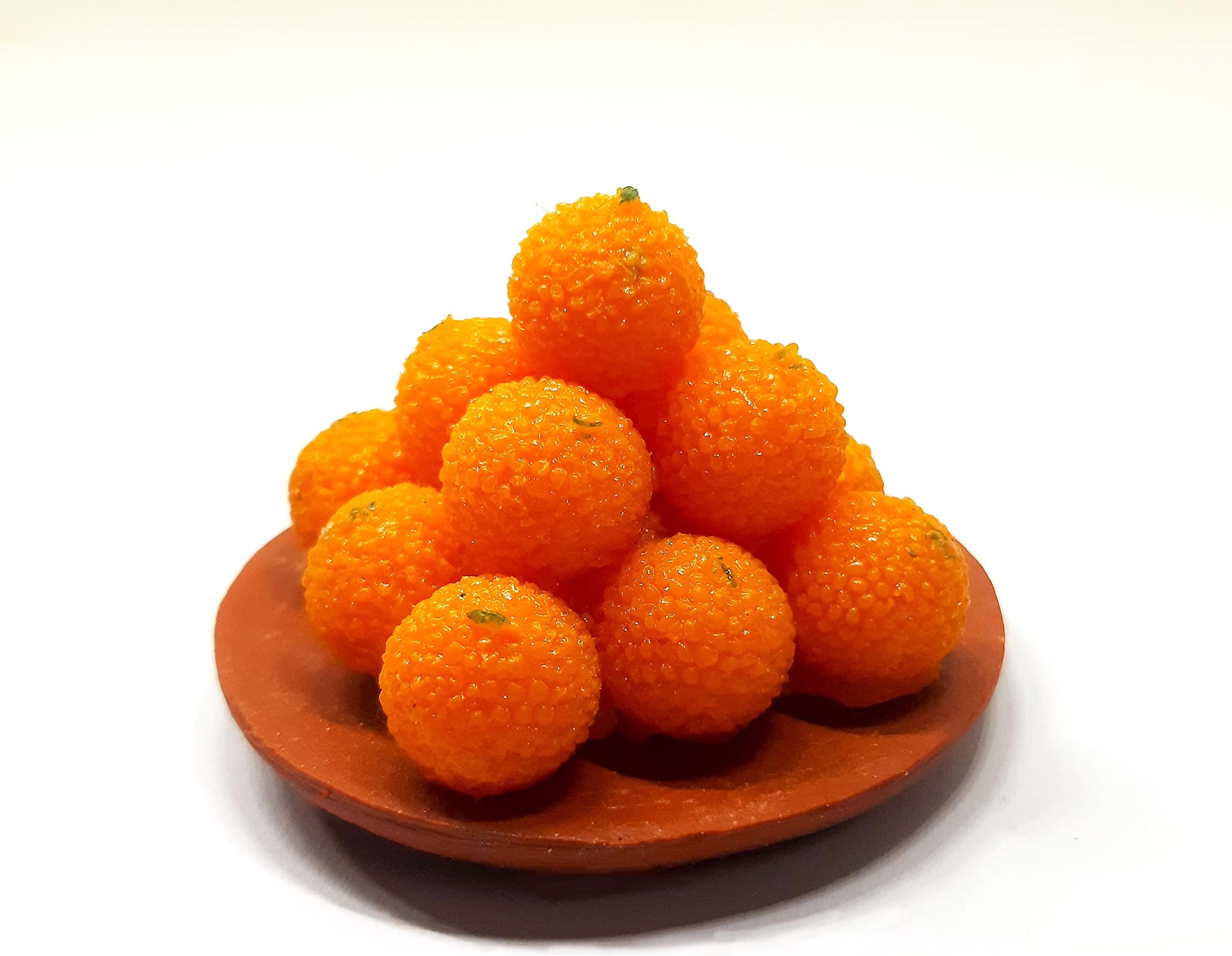 the monument shop Motichoor Ladoo Fridge Magnet Miniature Food 3D Fridge Magnet Best Souvenir Gift 100% Made In India , 1 Pack