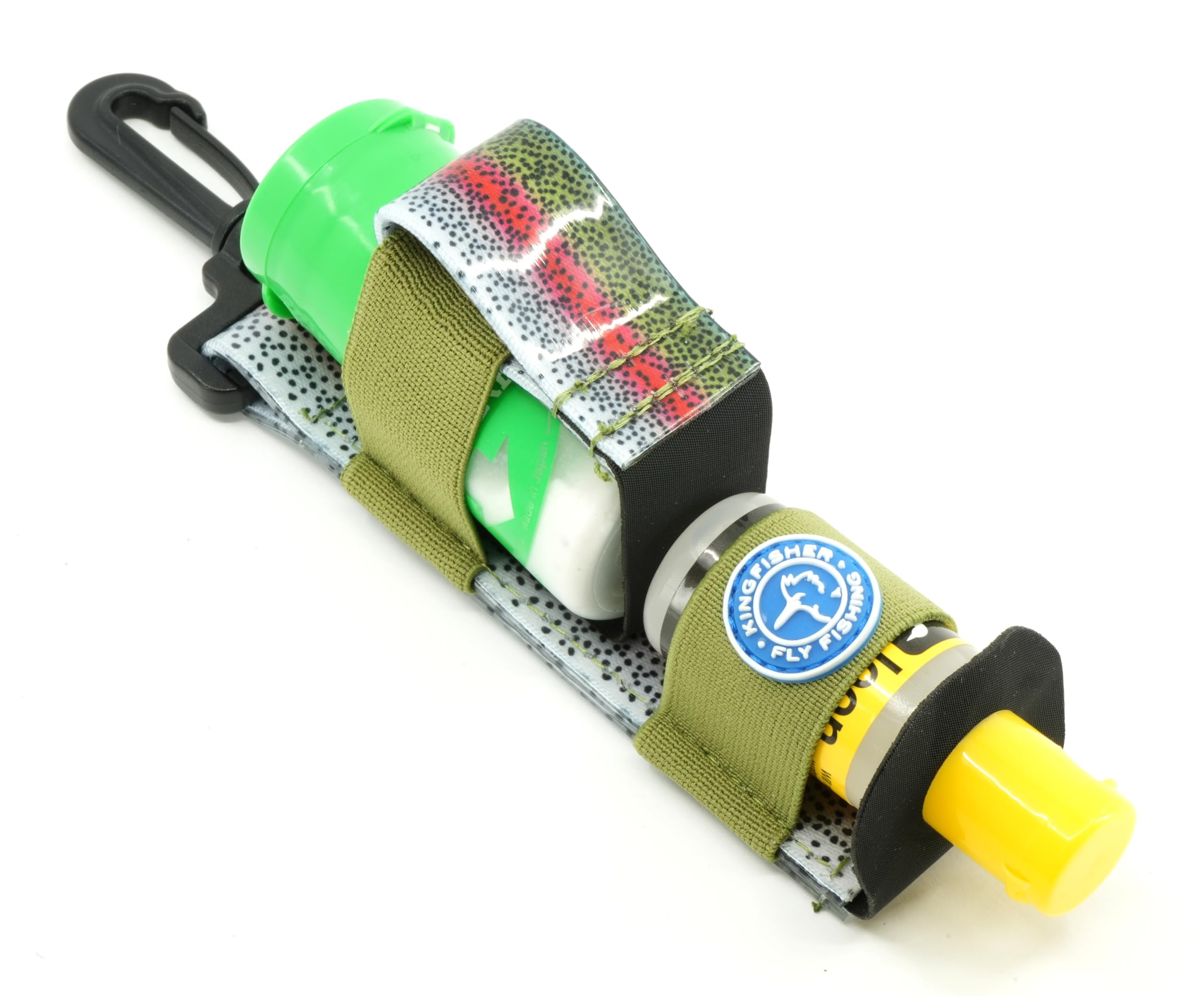 Loon Outdoors Aquel and Shimazaki Dry Shake Dry Fly Floatant with Kingfisher Combo Holder