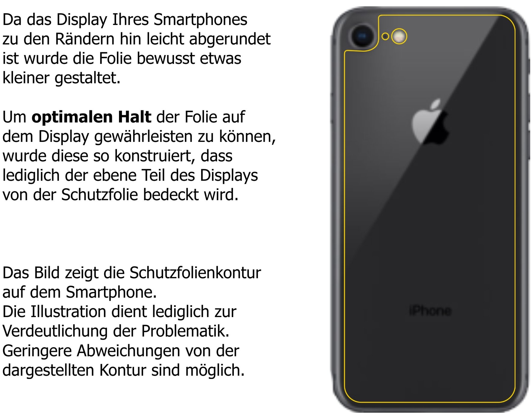 Pellicola Posteriore Dipos Crystalclear Per IPhone SE (2020) – Protezione Anti-graffio – Made In Germany – Taglio Laser - 4