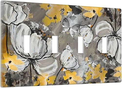 Vista 82 de Cubiertas decorativas de salida de estrella de mar playera, tablero de madera azul de concha de mar de 1 banda, decoración individual GFCI, placa