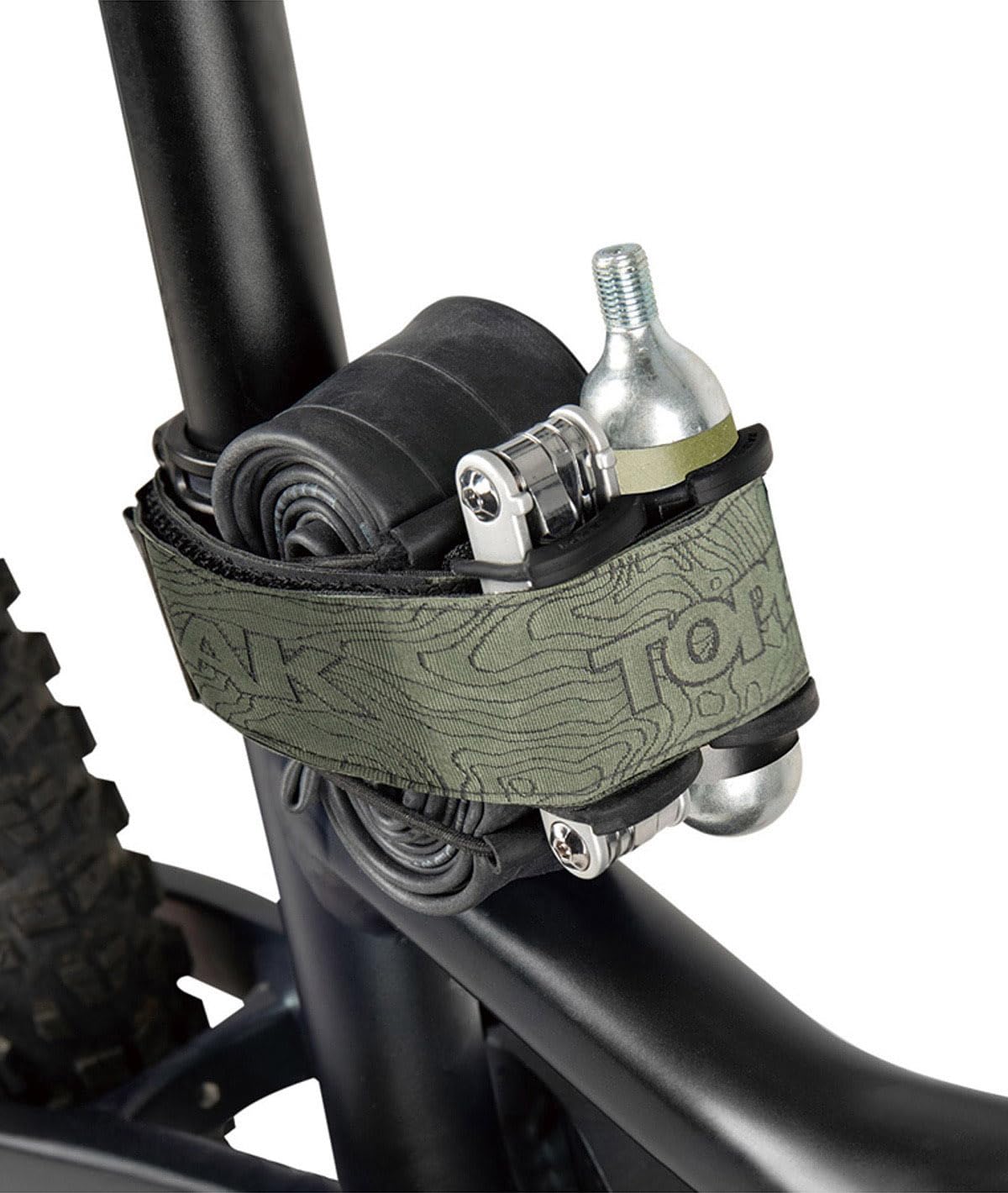 TOPEAK Uniseks – torba podsiodłowa dla dorosłych Elementa Strap z zapięciem na rzepy, zielona, L