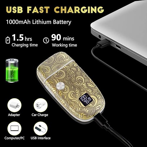 Miniatura 5 de Saoilli Afeitadoras eléctricas profesionales para hombres maquinilla de afeitar para hombres afeitadora de cabeza calva recortadora de barba