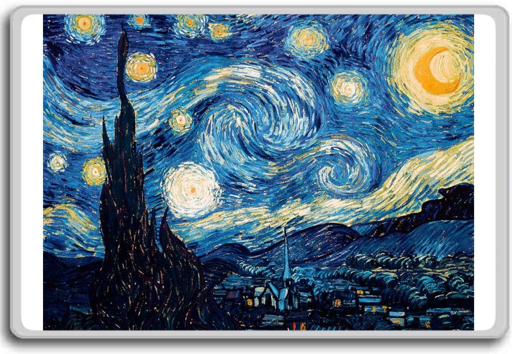 Amazon.co.jp: 星月夜ゴッホ古典芸術冷蔵庫用マグネット : ホーム