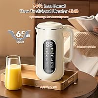 Vista 4 de 10-in-1 Nut Milk Maker Machine, 42oz Automatic Nut Milk Maker with LED Touch Screen, Self-Cleaning, 12H Delay Start, Keep Warm, Automatic for