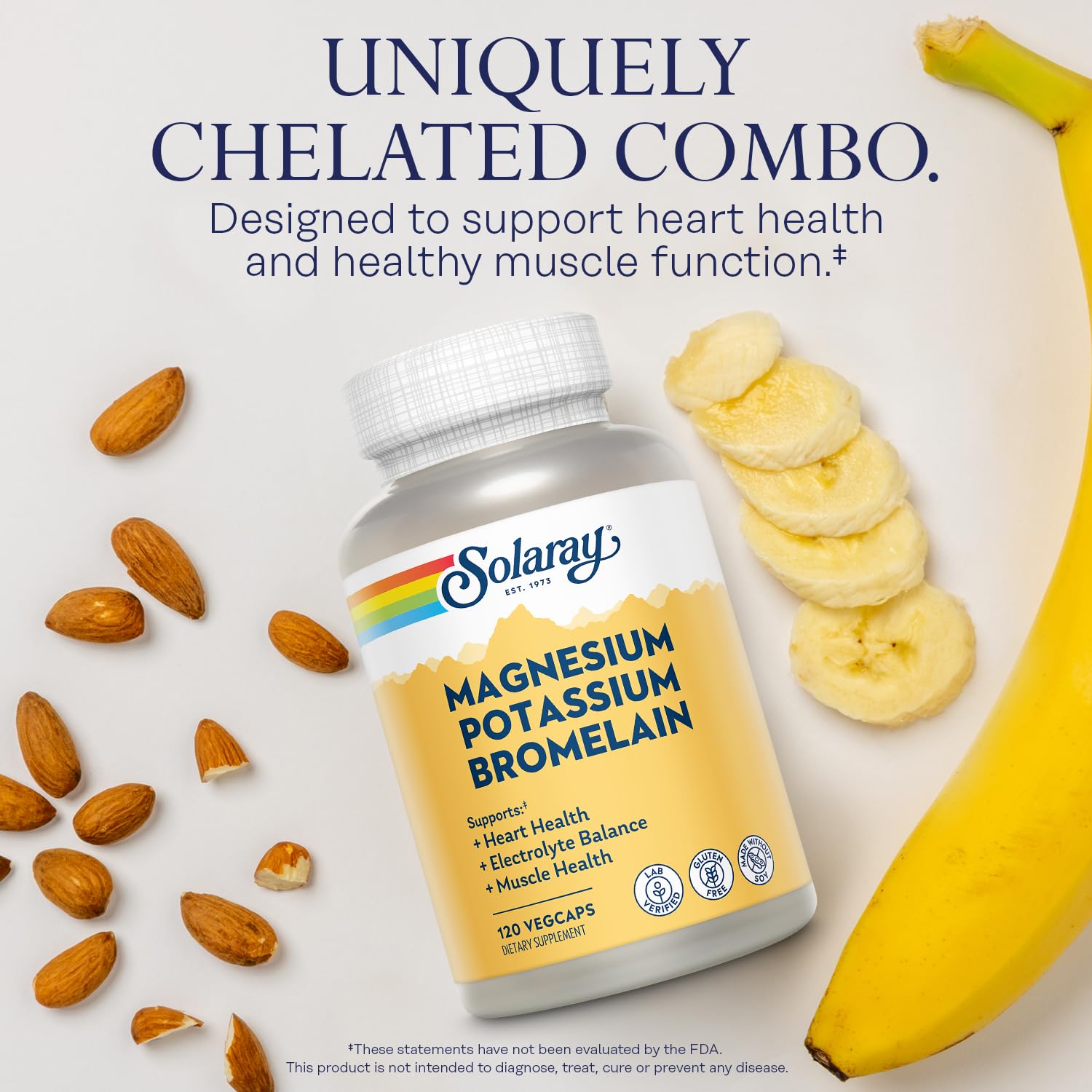 SOLARAY Magnesium Potassium with Bromelain, 120 VegCaps — Amazon image 3