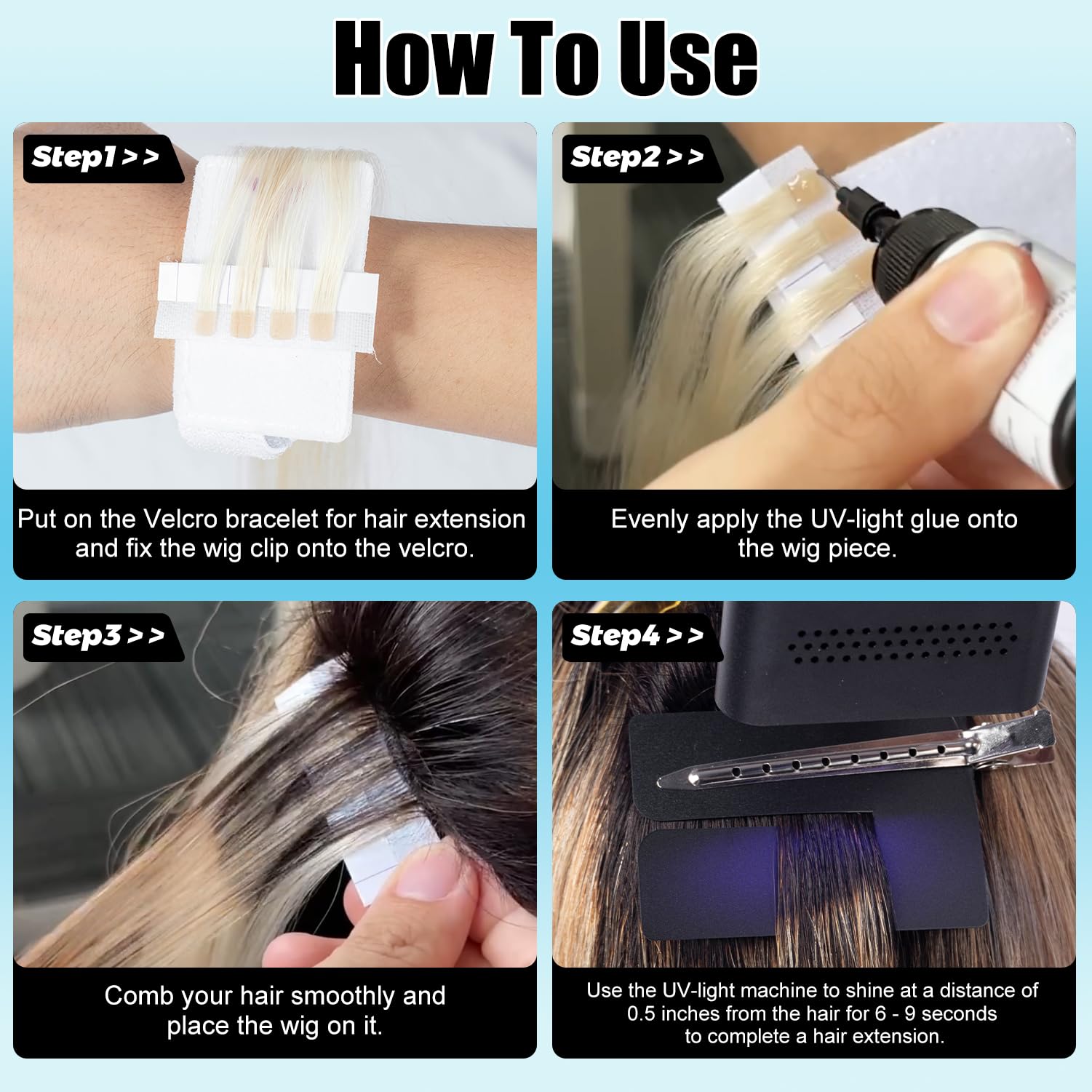 Amazon.com : V Light Hair Extensions Kit V Light hair  display picture 2