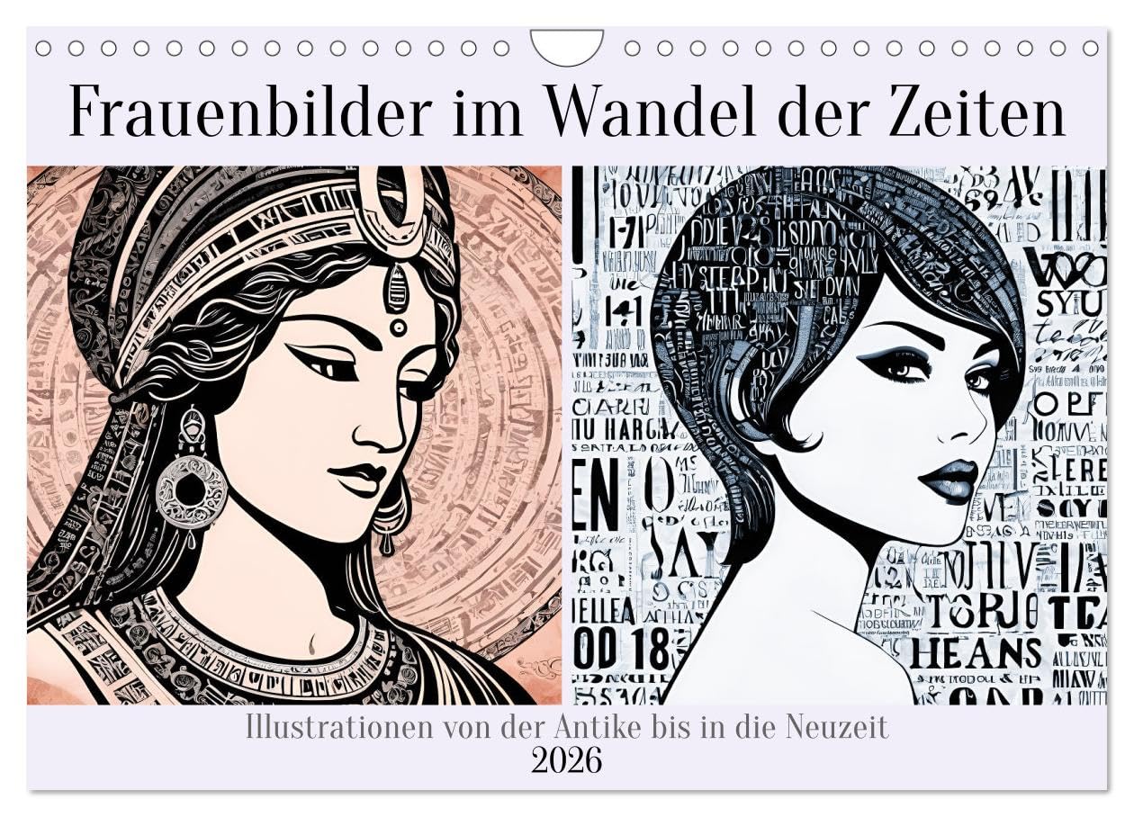 Images of women through the ages UK-Version (Wall Calendar 2026 DIN A4 Landscape), CALVENDO 12 Month Wall Calendar — image 1