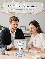 Vista 2 de Tablet Stand for iPad, 360° Rotating Aluminum Foldable Holder – Adjustable Desk Stand Fits iPad Pro 12.9/11,Samsung Galaxy Tab – Portable for