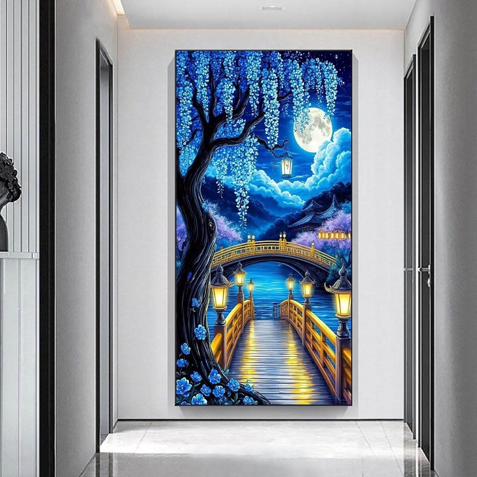 Diament Malowanie mostem, DIY Diamentowe Malowanie Dorośli 60x120cm N5w-845