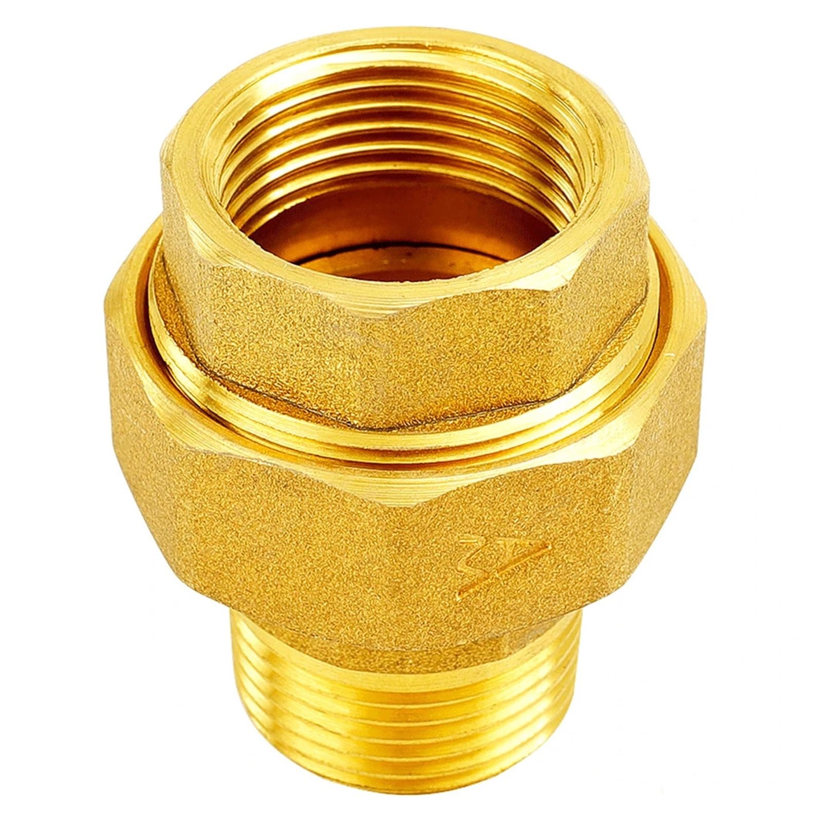 H59 Brass 1/2" 3/4" 1" 2" BSPP Female To Male Thread Pipe Fitting Thickening Union Joint Water Gas Coupler Connector(1-1/2")
