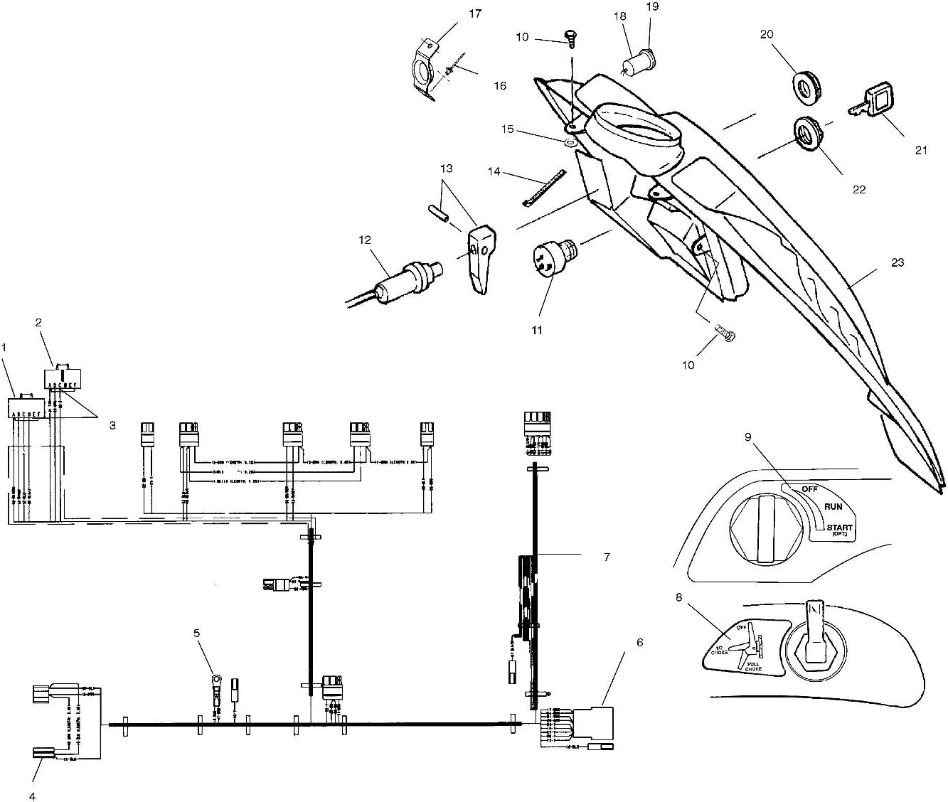 Polaris Snowmobile Single Pull Choke Cable, Genuine OEM