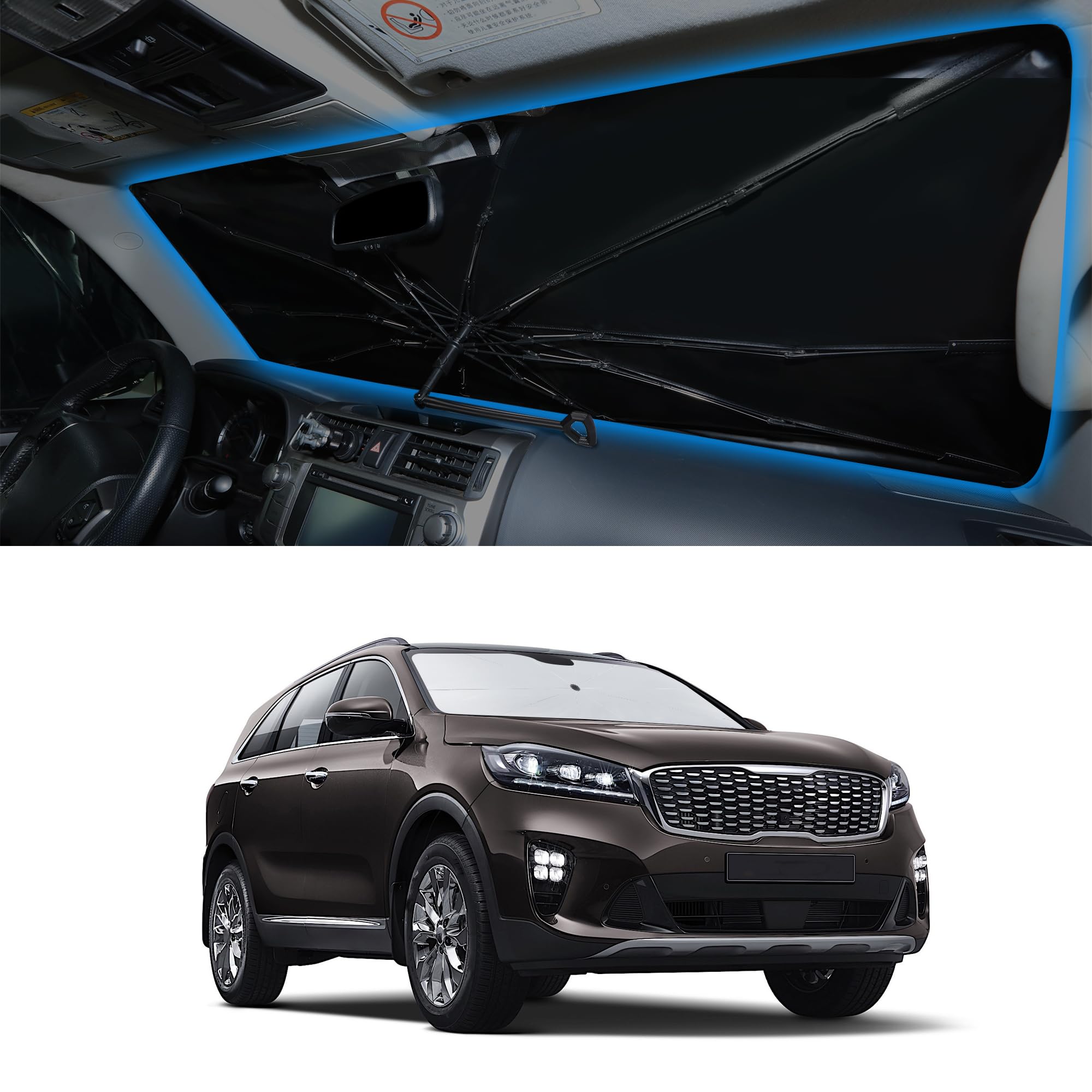 Windshield Sun Shade Umbrella for 2016-2020 Sorento for Kia