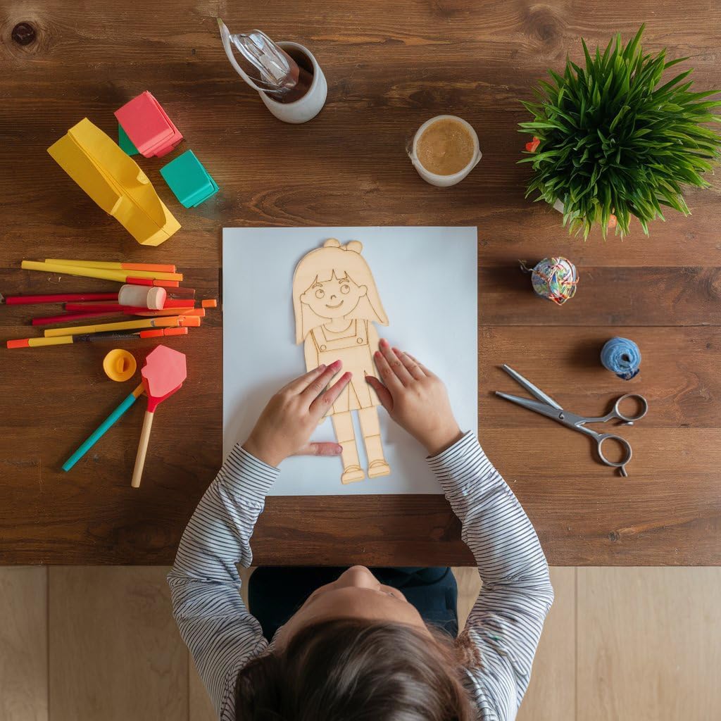 Emotion Faces Cutouts Girl, Pack of 1 Sets of 13 Emotion Cards for Kids Social Emotional Learning Activities, Speech Therapy Materials, Life Skills Classroom Must Haves Feelings Chart, by Woodpeckers