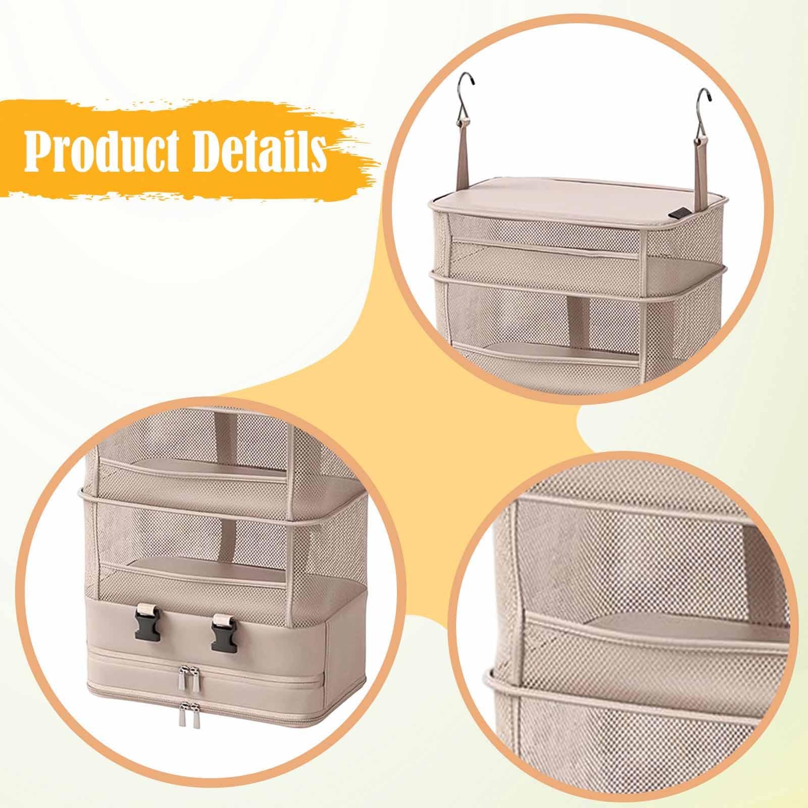 Hängender Reiseorganizer Tragbare Aufbewahrungsbox Faltbares Gepäckregal Hängetasche Aus Strapazierfähigem Polyester für Übersichtliche Organisation F