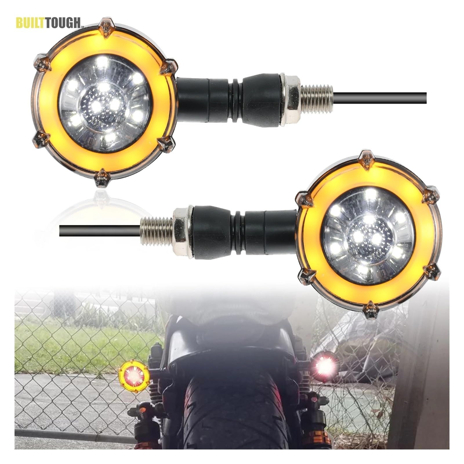 Indicatore di direzione DRL universale per moto Indicatoris Motos