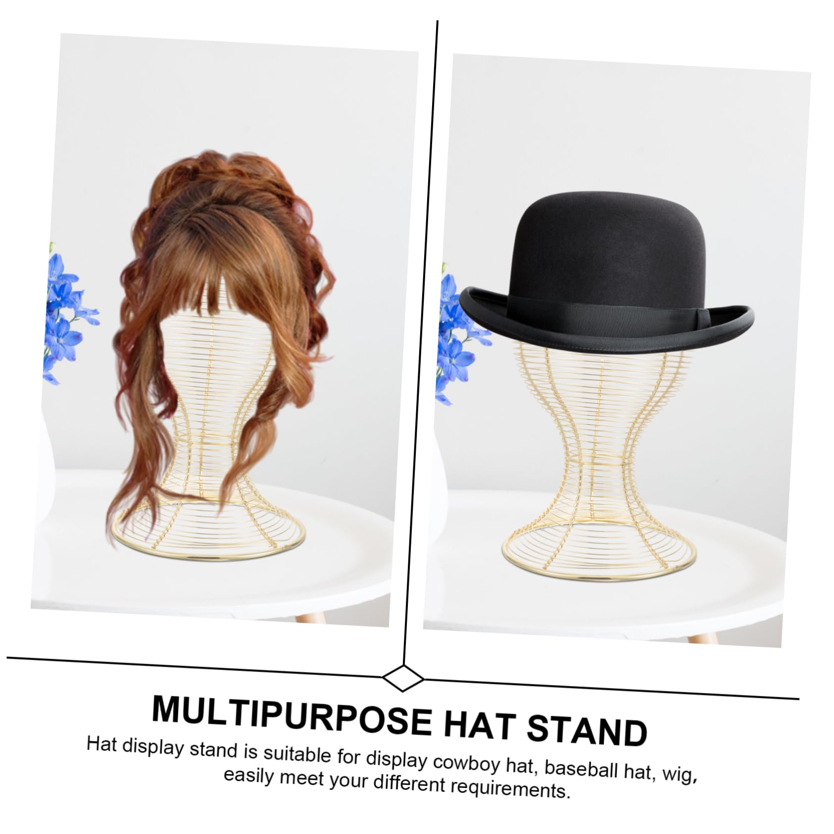 Amazon｜COOLHIYA 帽子ディスプレイスタンド 卓上 属製 鉄製の帽子掛け