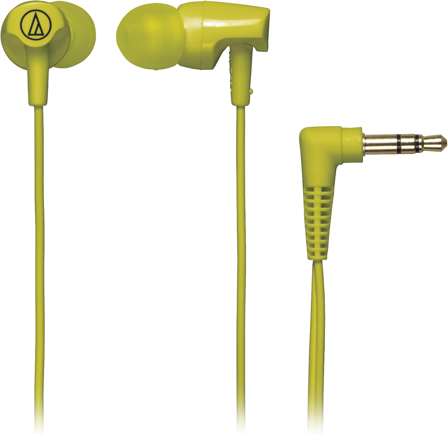 Audio Technica ATHCLR100LG In-Ear Headphones, Lime Green