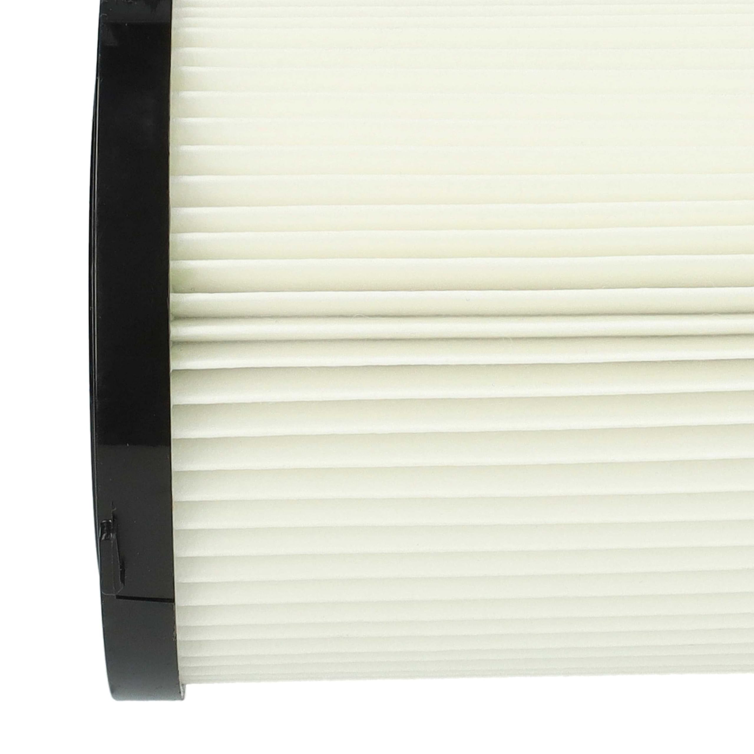 vhbw 2x filtre plissé compatible avec Dewalt DCV581h, DCV584l, DCV580h, DCV582, DCV580, DCV581 aspirateur - noir/blanc