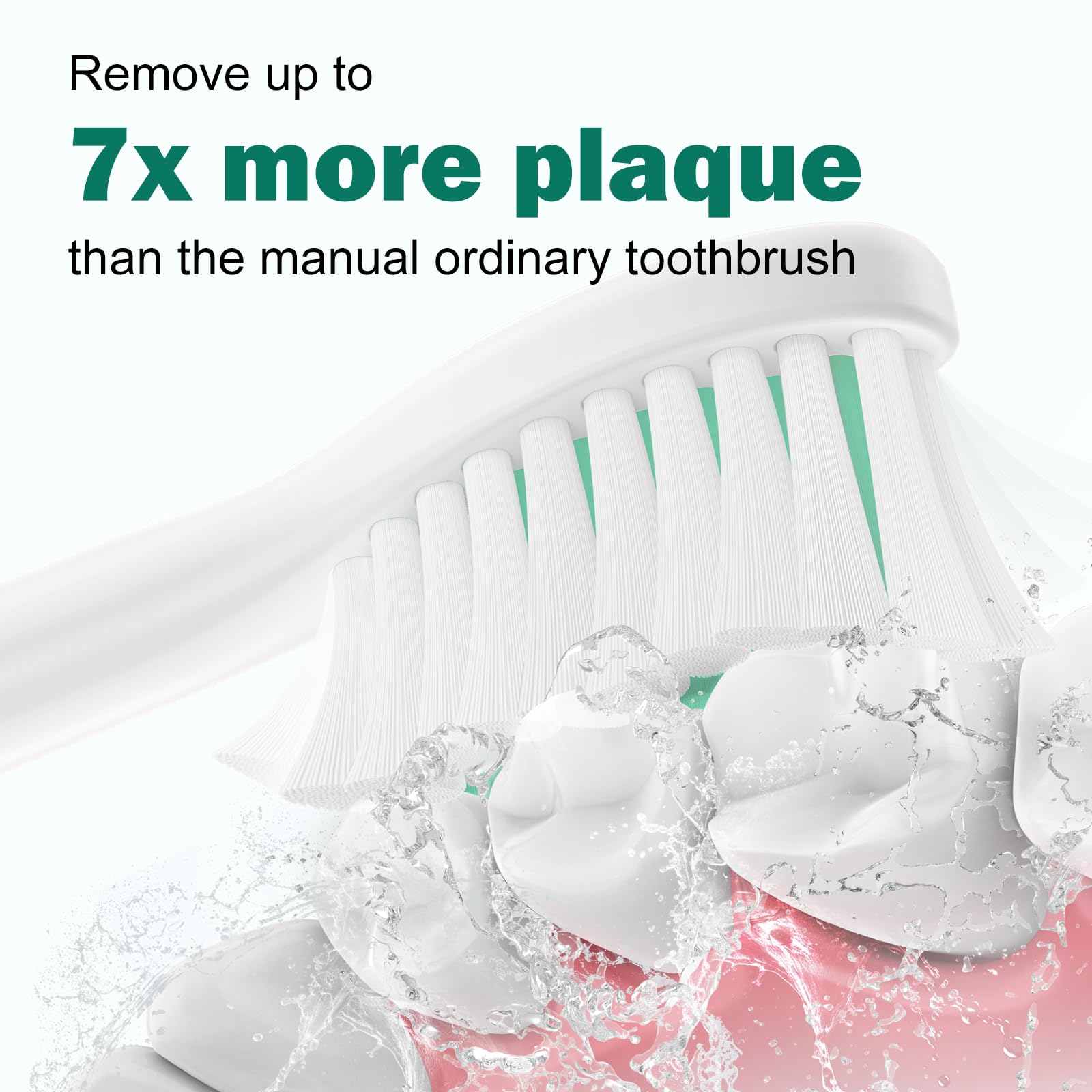 Cabezales de repuesto para cepillo de dientes Philips Sonicare, cerdas suaves y medias, cabezales de repuesto para cepillo de dientes eléctrico E-Series Essence Xtreme Elite Advance y CleanCare,