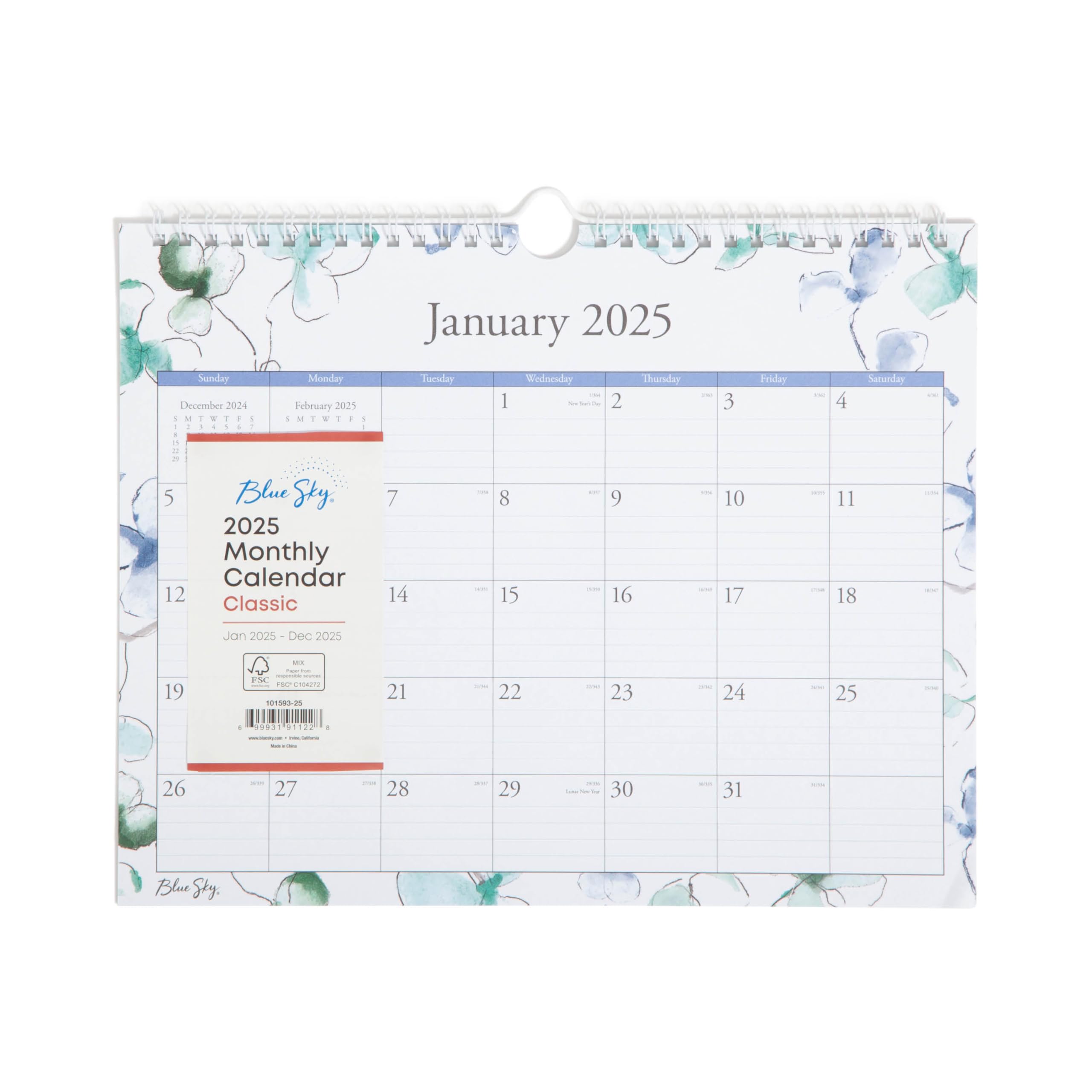 Assorted Items Include Monthly Wall Calendar And More