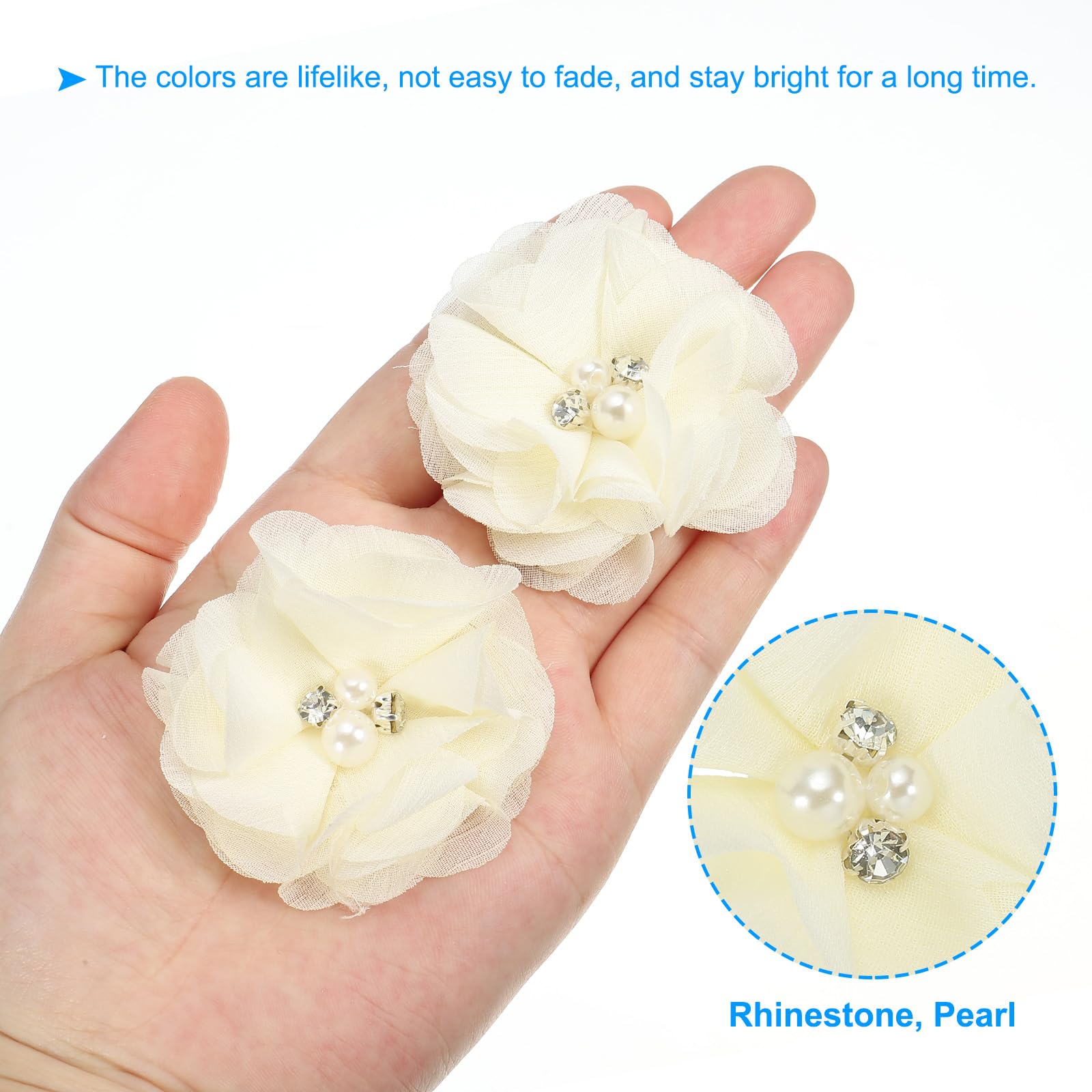 PATIKIL 2" Chiffon Flowers - Image 3
