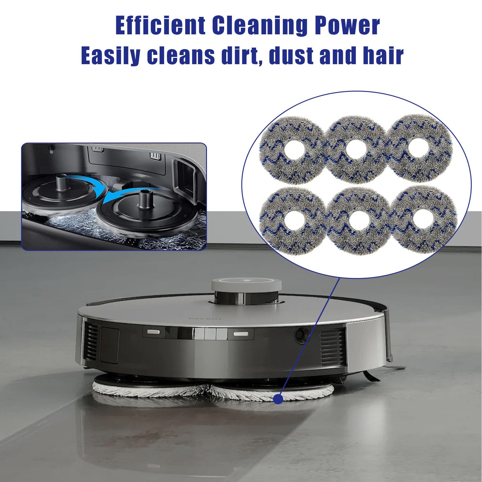 8 pezzi di ricambio per aspirapolvere ECOVACS DEEBOT X2