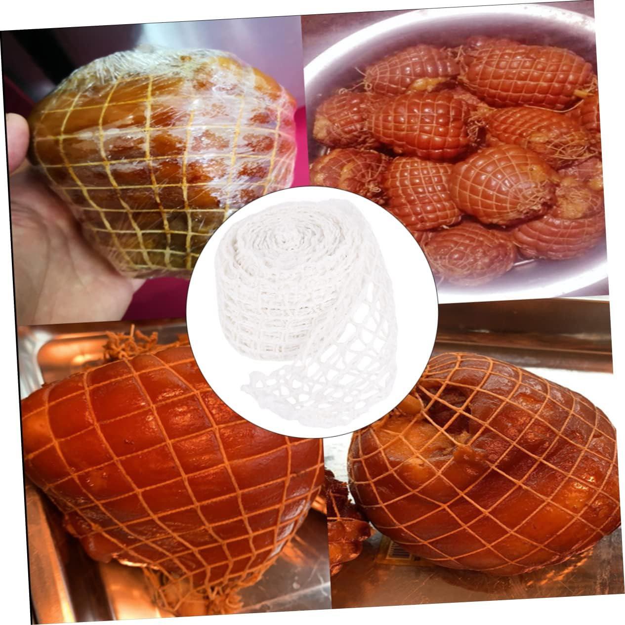 VANZACK 2 Rolls Sauce Elbow Net Set Spiced Pork Shoulder Net Bag Multifunctional Net Bag Braised Pork Shoulder