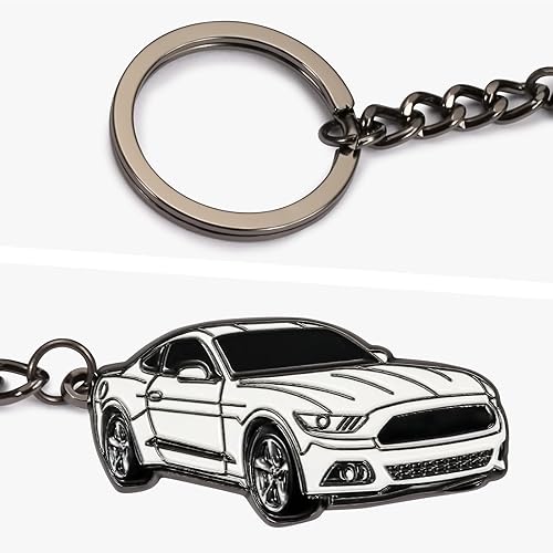 Miniatura 4 de Llavero de automóvil Mustang para Ford GT Mustang Mach 1 Shelby GT350GT500 EcoBoost Llavero de coche, llavero idéntico para automóvil, regalo ideal